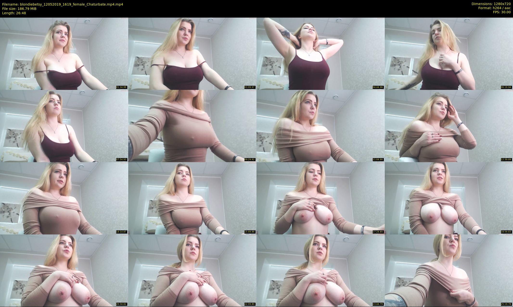 blondiebetsy — 27 minute Chaturbate female cam show recording, 720p, May 12, 2019