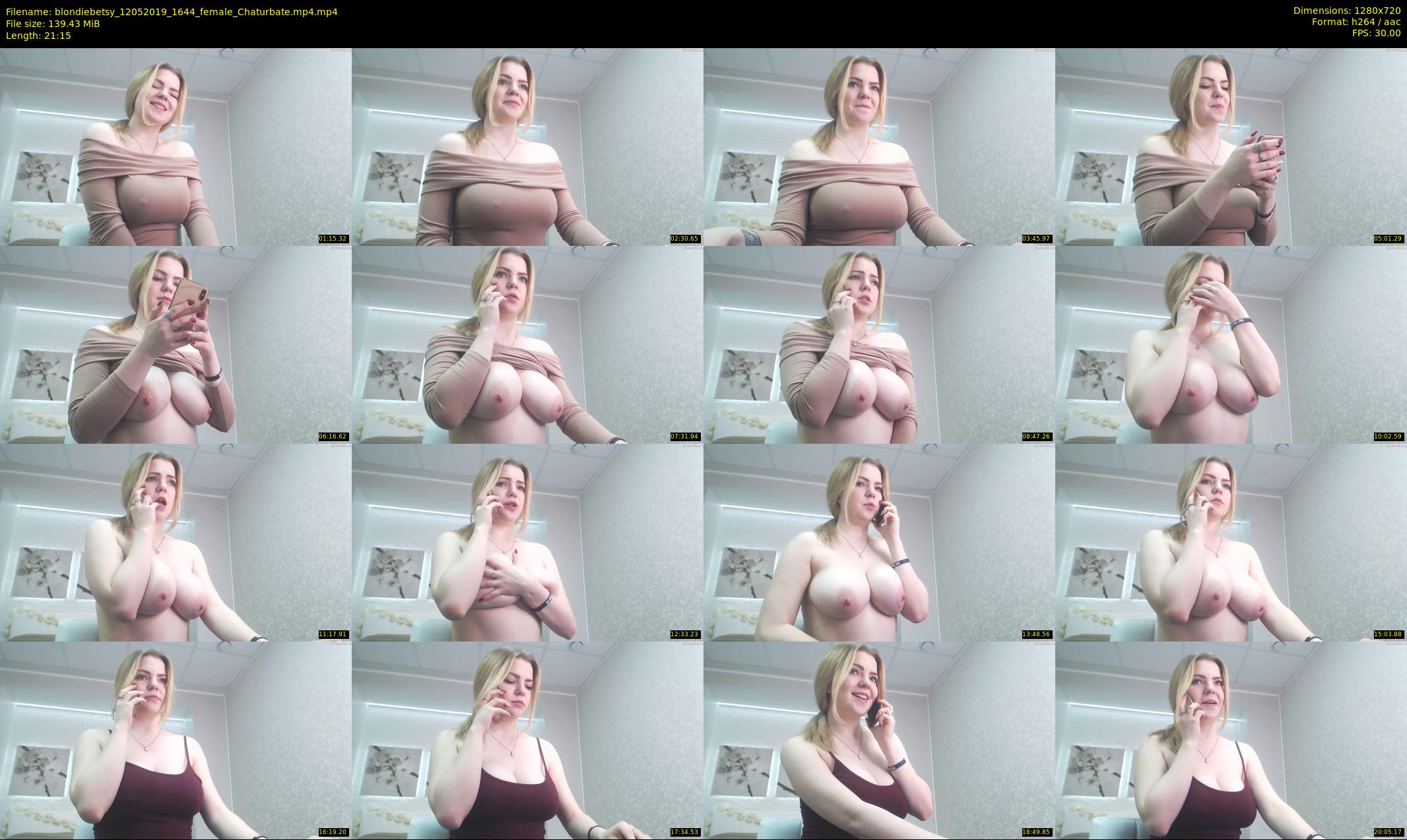 blondiebetsy — 22 minute Chaturbate female cam show recording, 720p, May 12, 2019