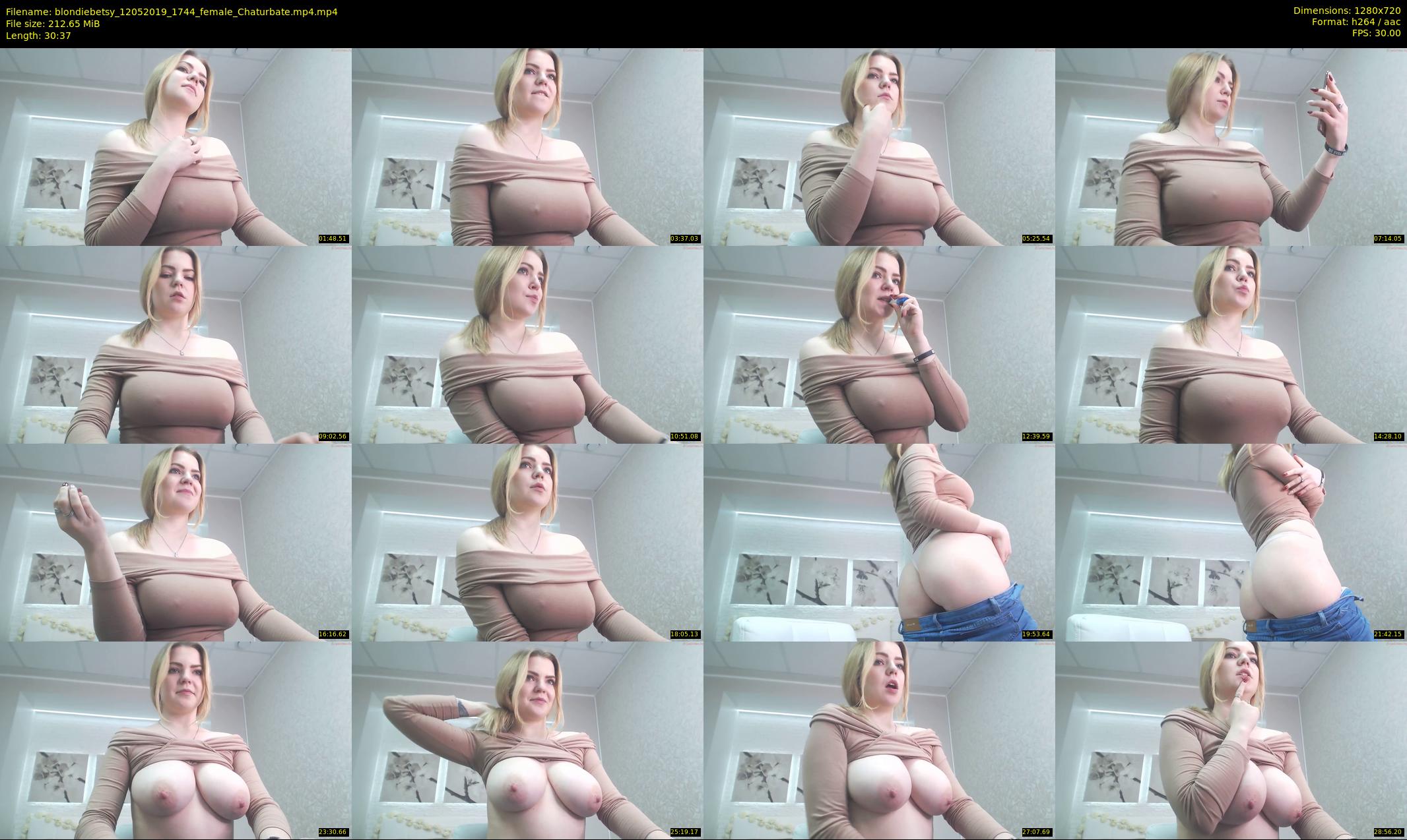 blondiebetsy — 31 minute Chaturbate female cam show recording, 720p, May 12, 2019