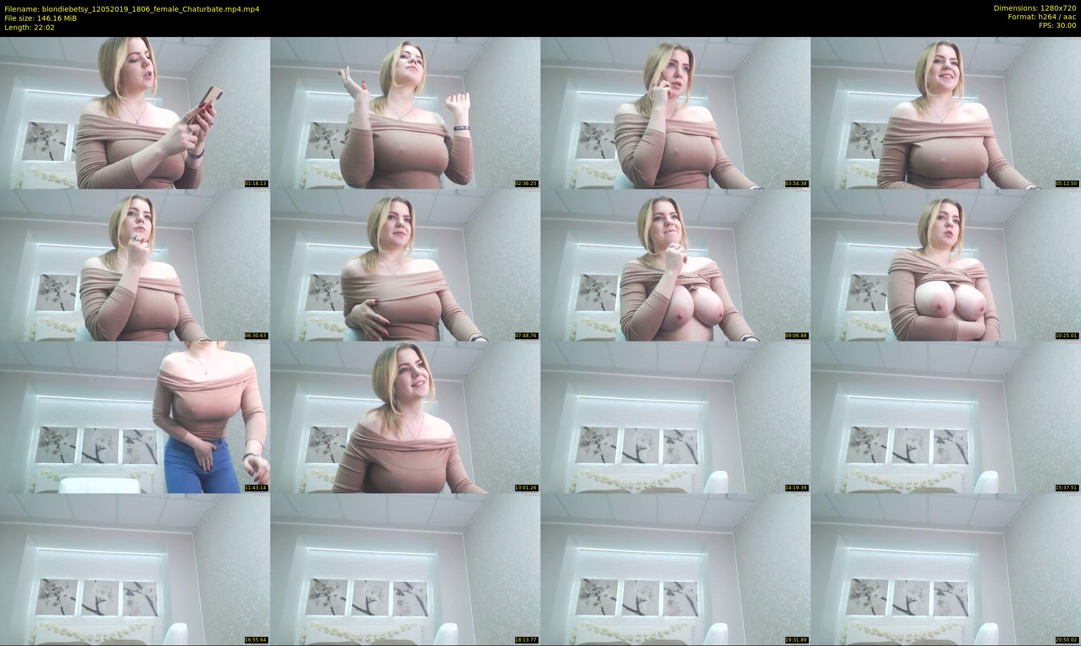 blondiebetsy — 23 minute Chaturbate female cam show recording, 720p, May 12, 2019