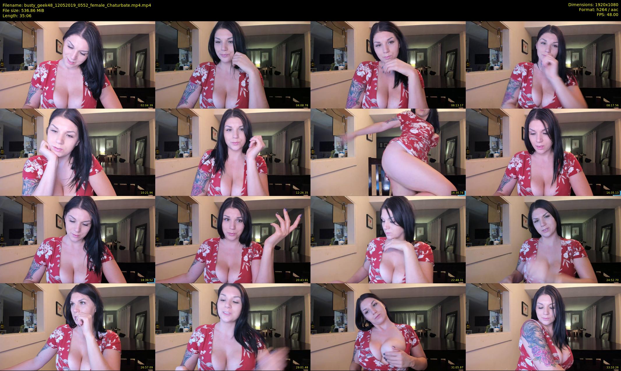 busty_geek48 — 36 minute Chaturbate female cam show recording, 1080p, May 12, 2019