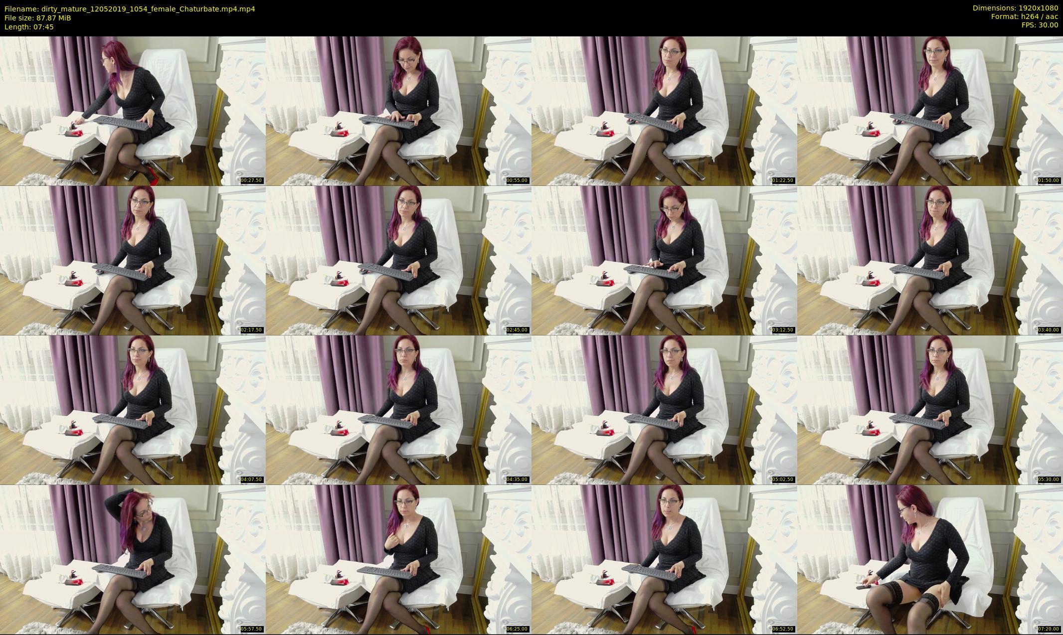 dirty_mature — 8 minute Chaturbate female cam show recording, 1080p, May 12, 2019