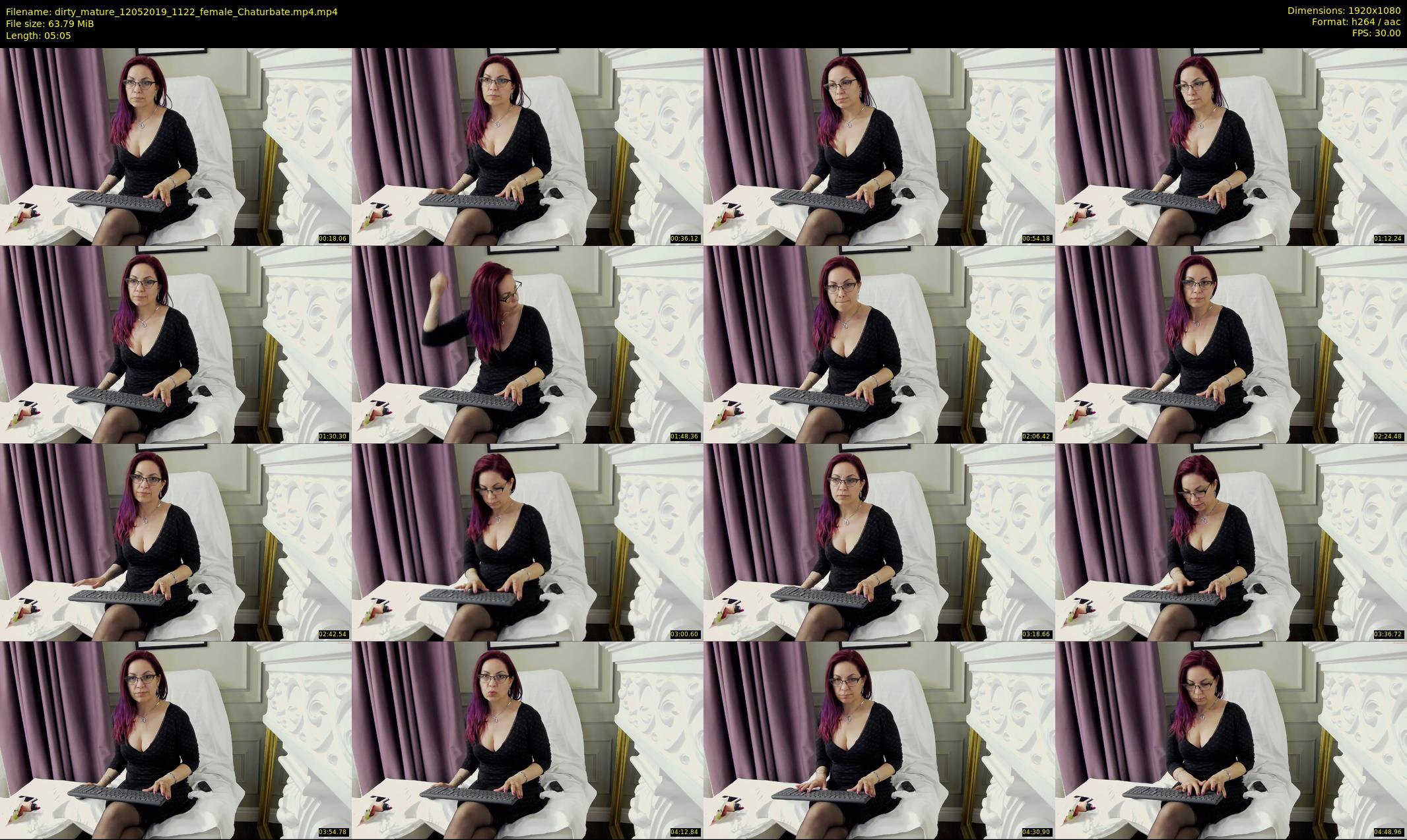 dirty_mature — 6 minute Chaturbate female cam show recording, 1080p, May 12, 2019