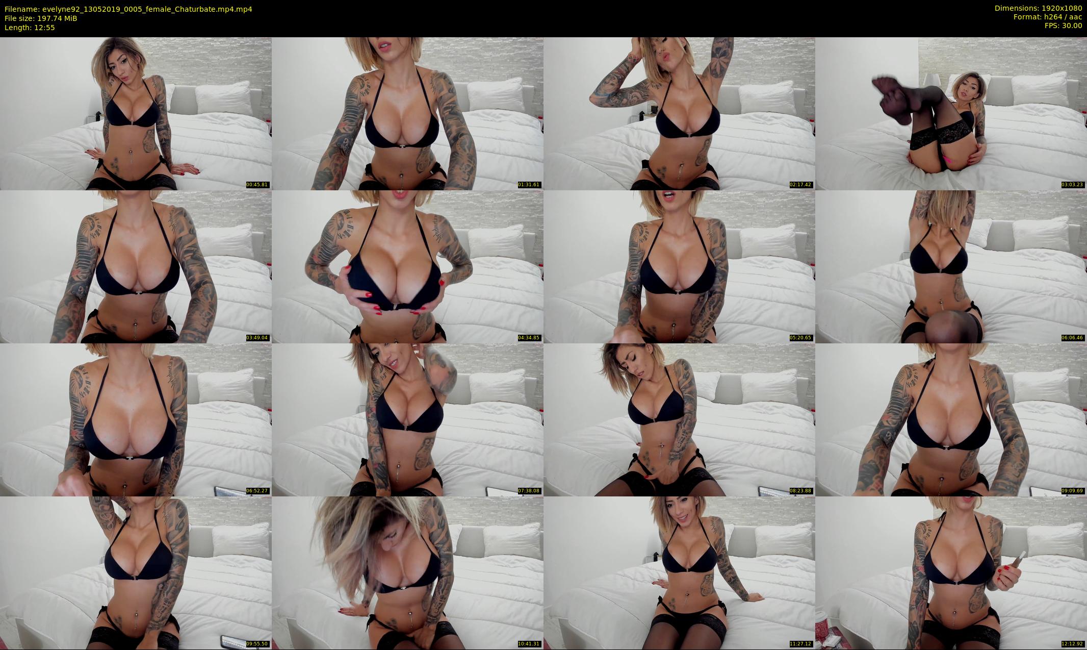 evelyne92 — 13 minute Chaturbate female cam show recording, 1080p, May 13, 2019
