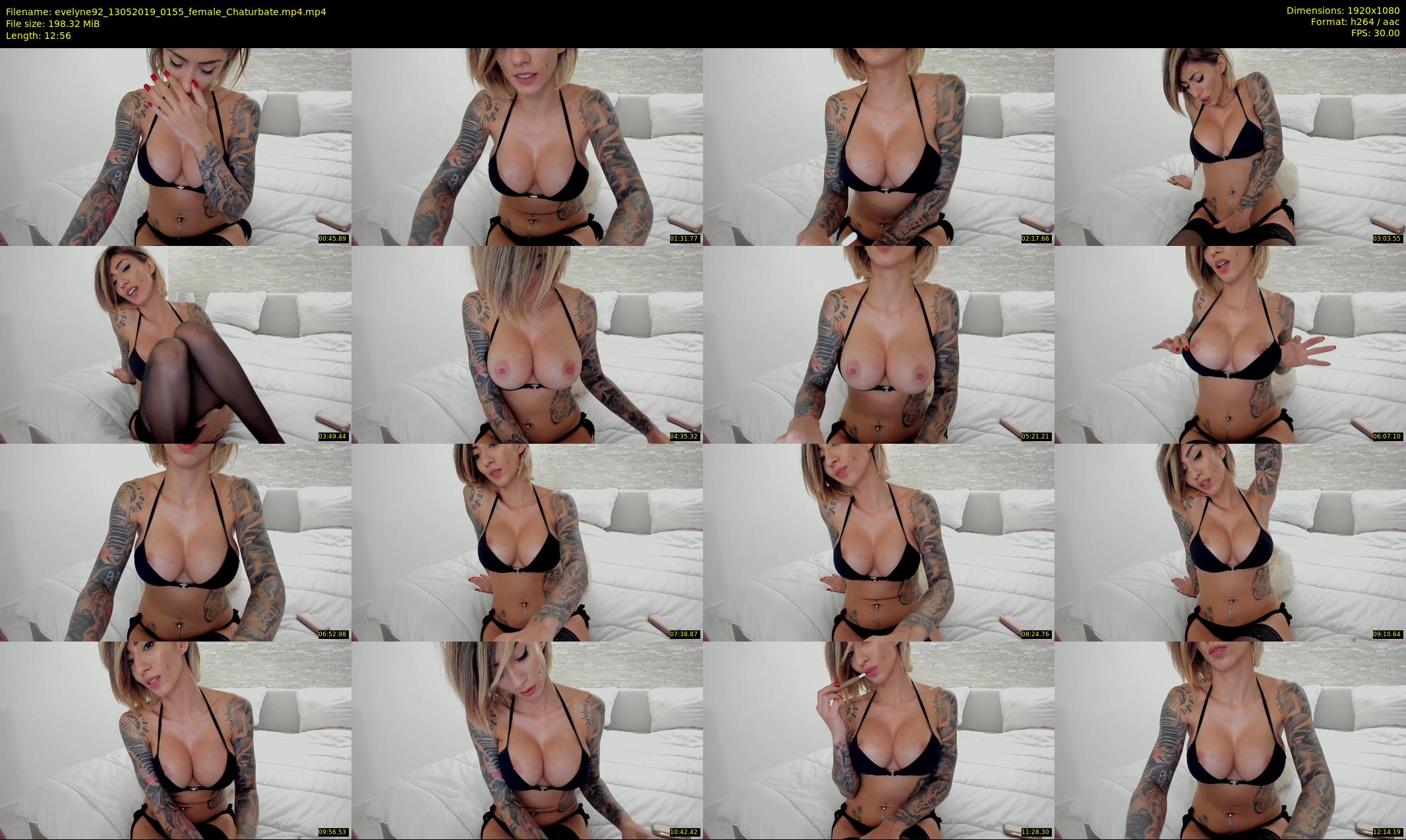 evelyne92 — 13 minute Chaturbate female cam show recording, 1080p, May 13, 2019