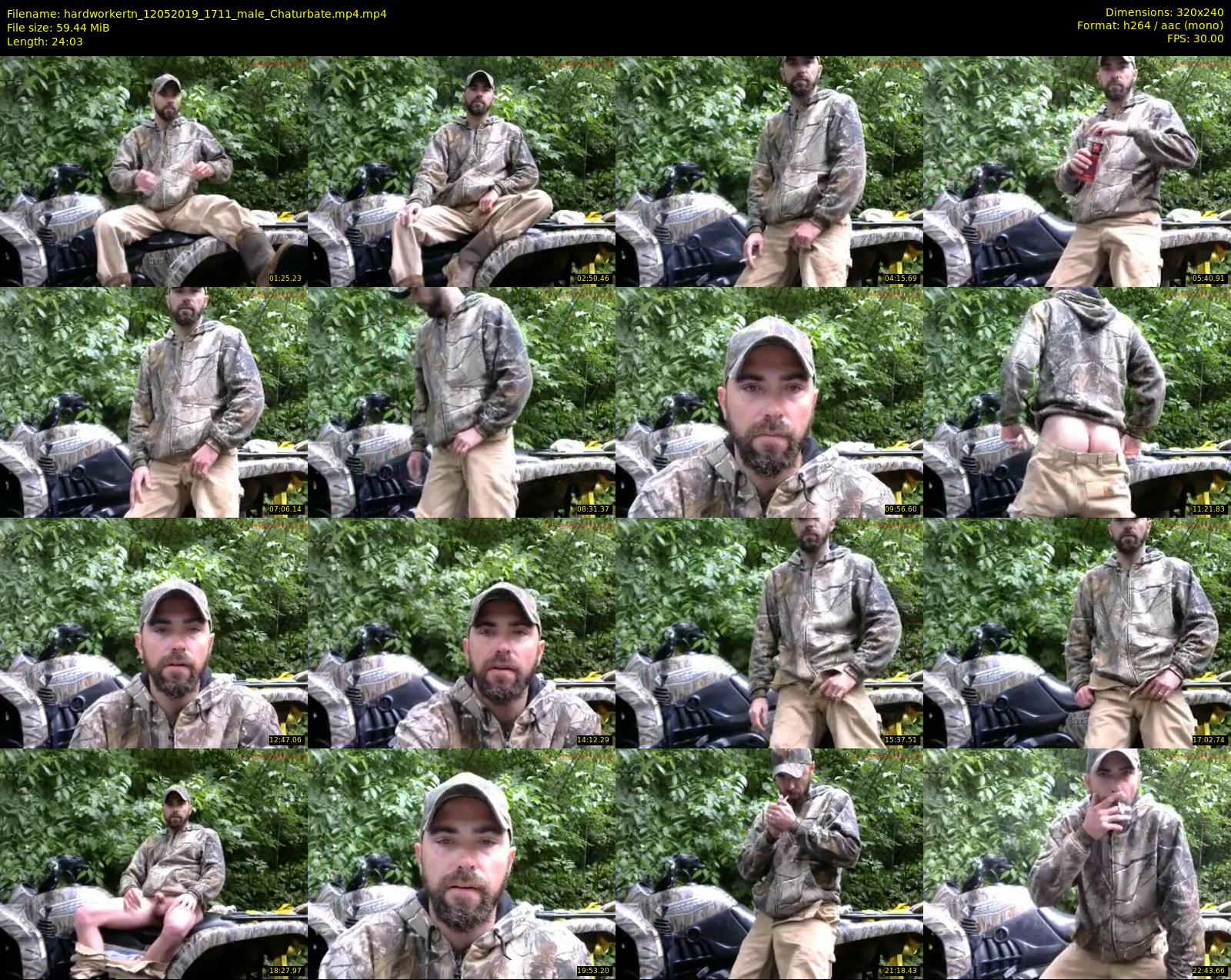 hardworkertn — 25 minute Chaturbate male cam show recording, SD, May 12, 2019