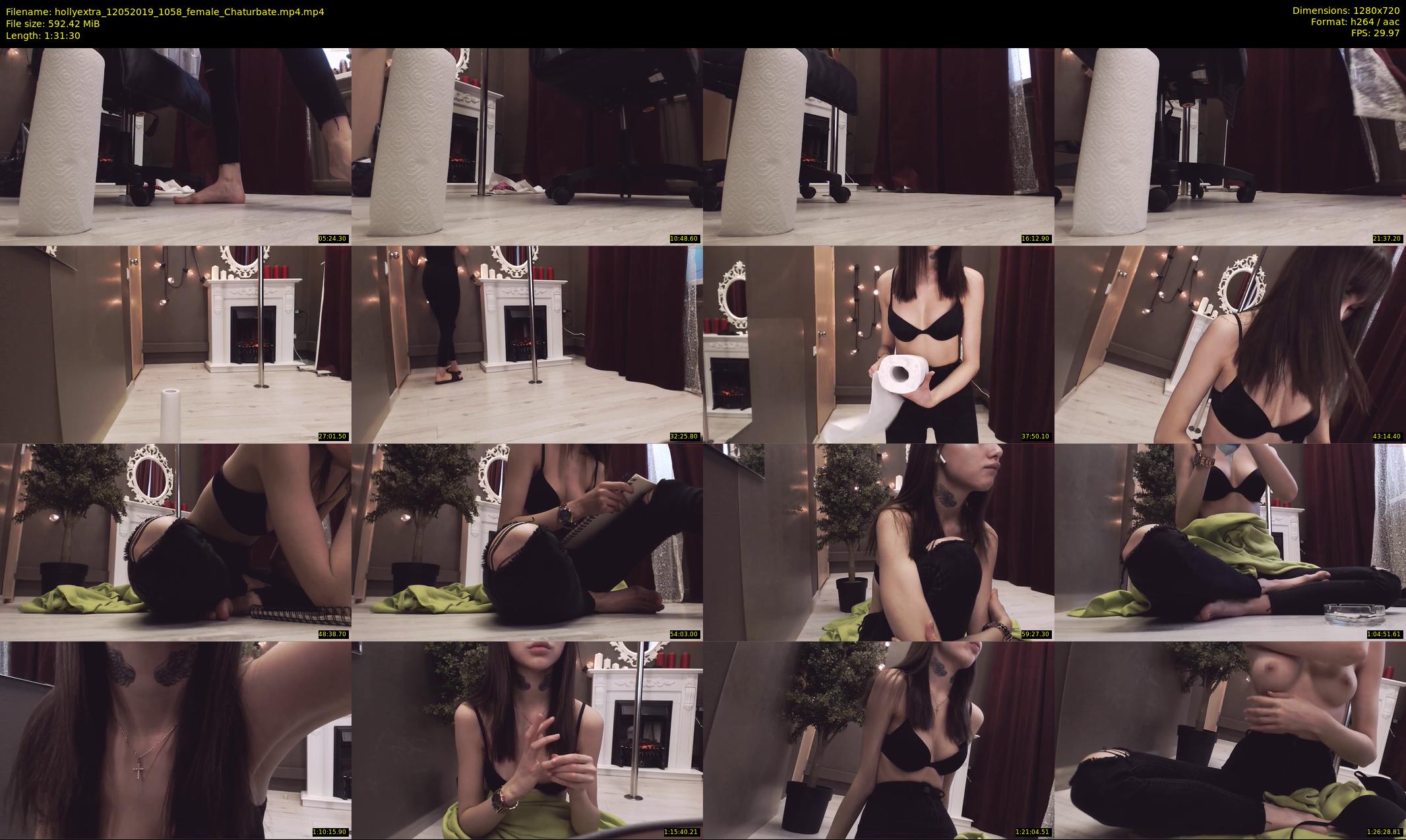 hollyextra — 92 minute Chaturbate female cam show recording, 720p, May 12, 2019