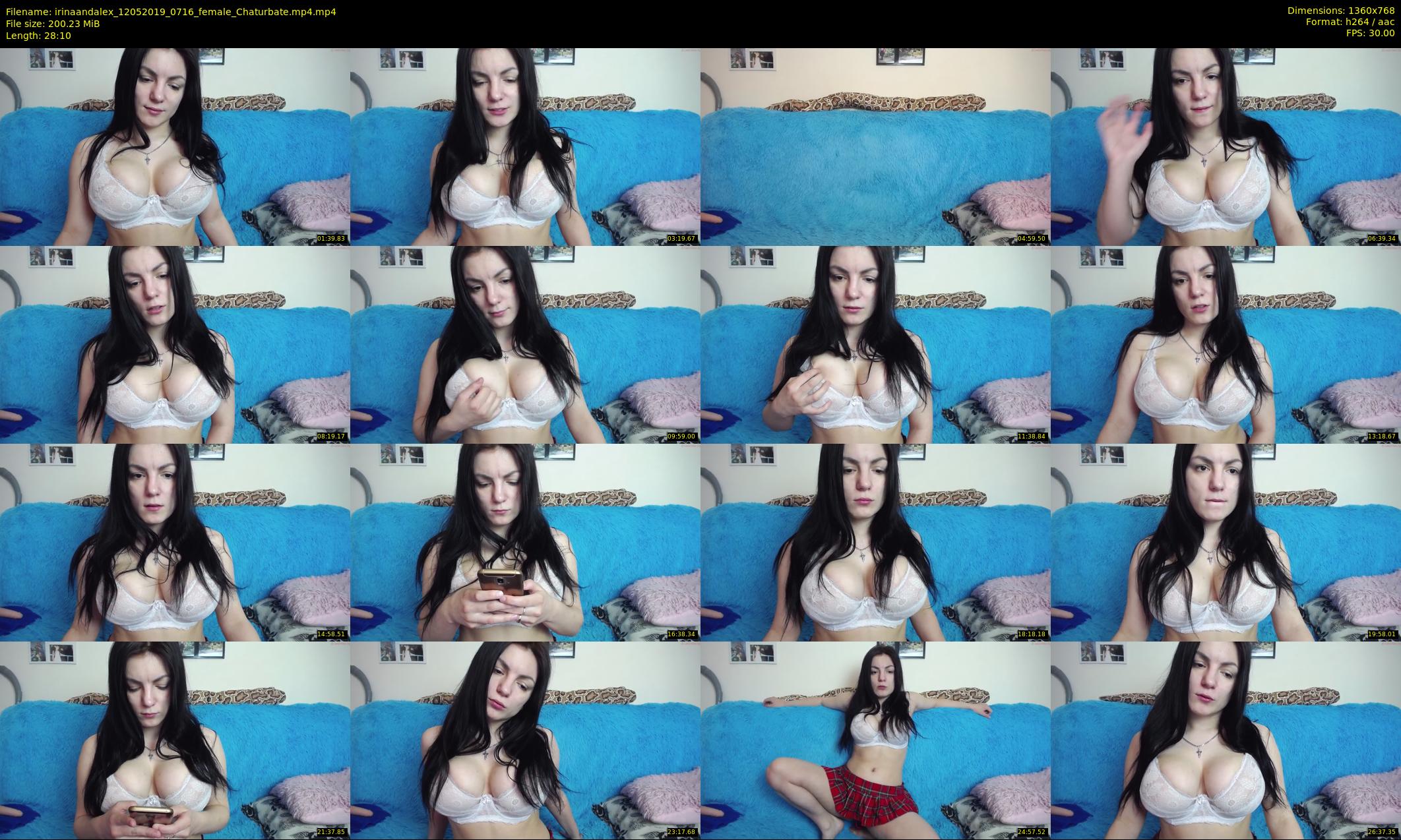 irinaandalex — 29 minute Chaturbate couple cam show recording, 720p, May 12, 2019