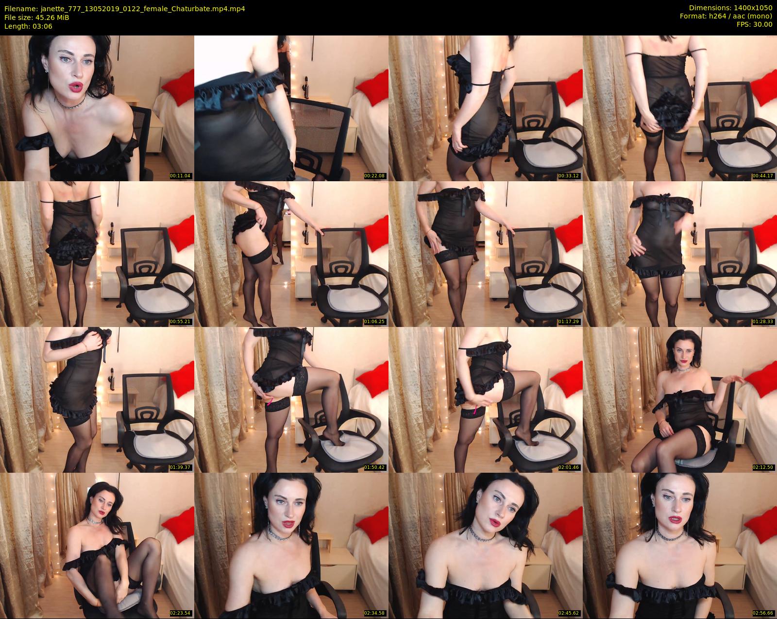 janette_777 — 4 minute Chaturbate female cam show recording, 720p, May 13, 2019