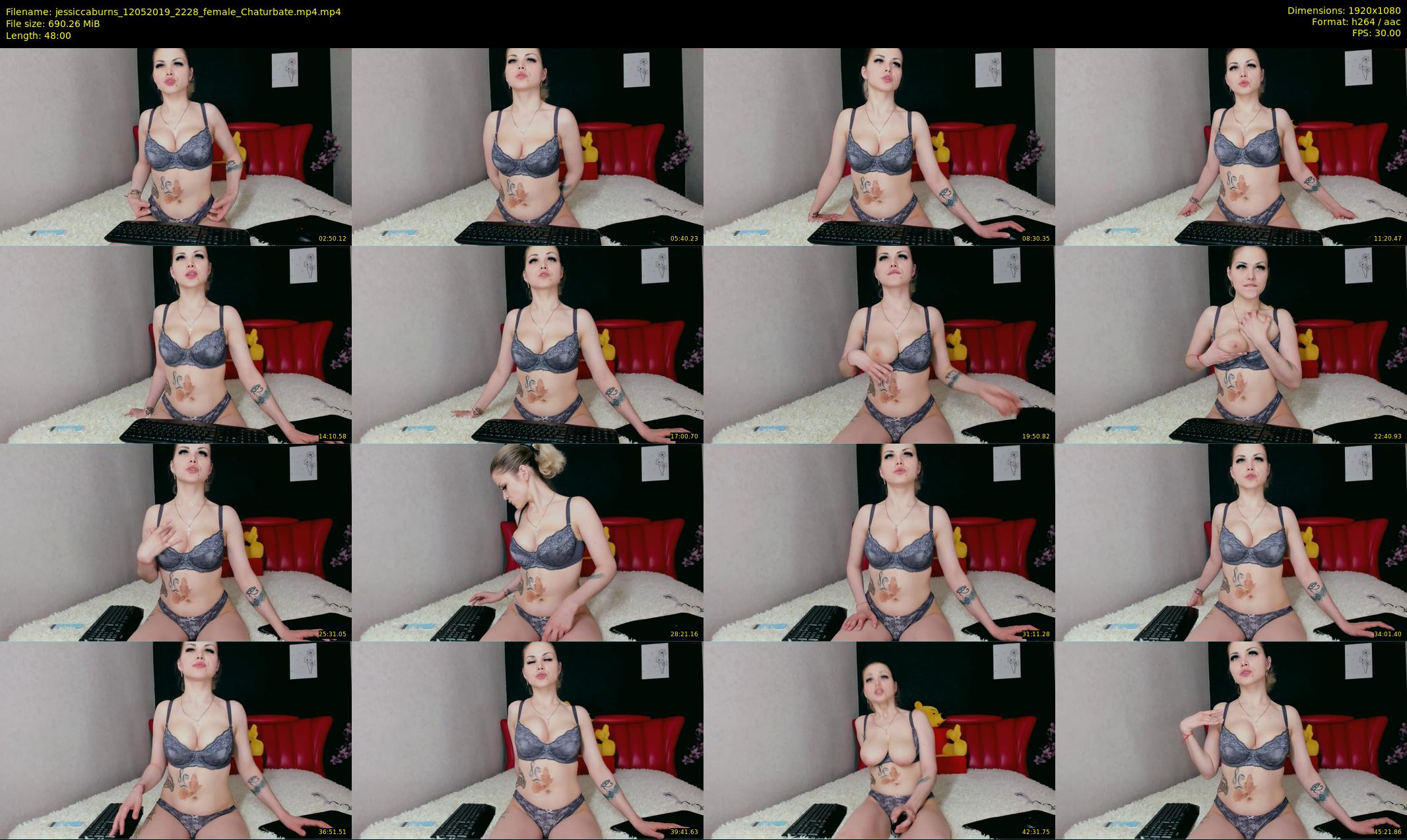 jessiccaburns — 48 minute Chaturbate female cam show recording, 1080p, May 12, 2019