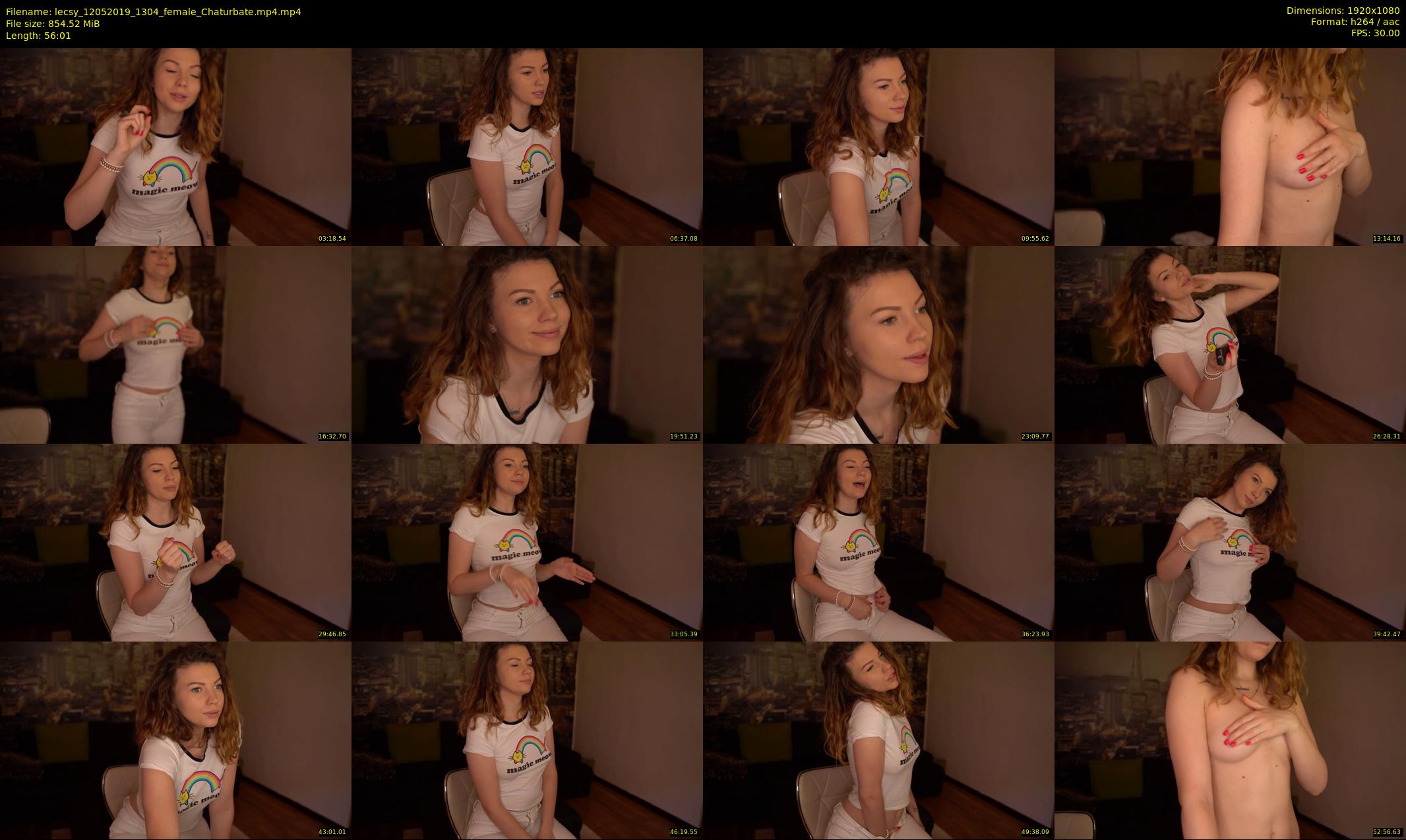 lecsy — 57 minute Chaturbate female cam show recording, 1080p, May 12, 2019