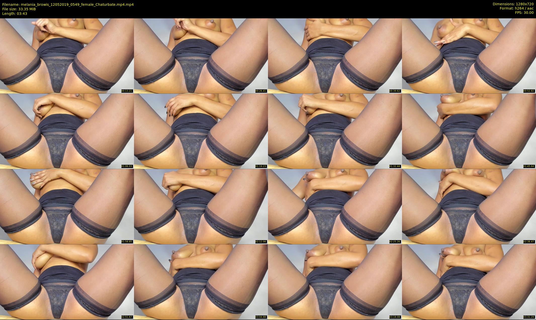 melania_browis — 4 minute Chaturbate female cam show recording, 720p, May 12, 2019