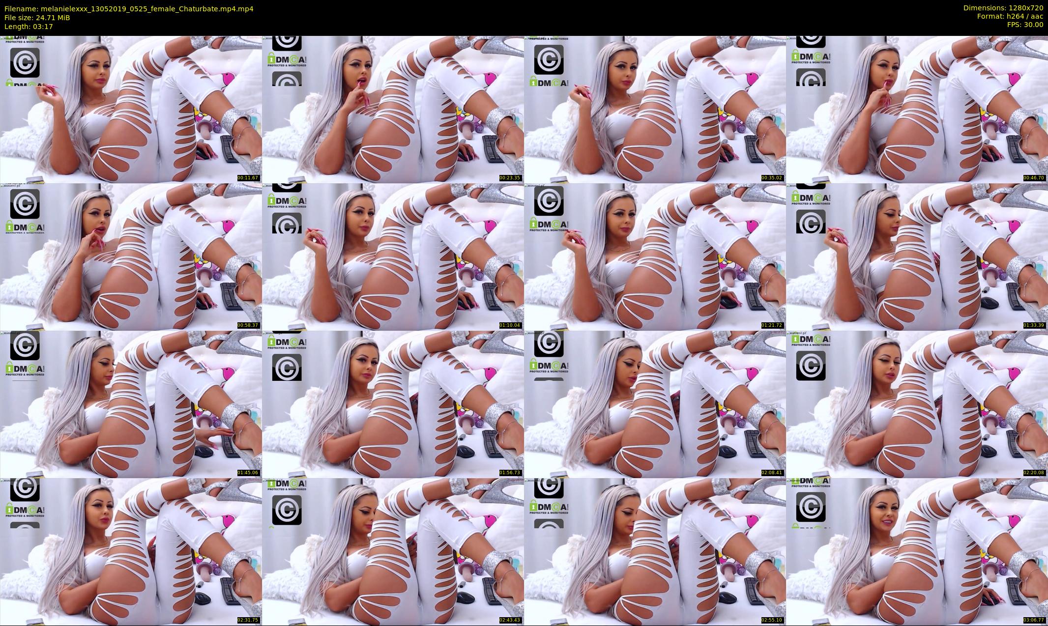 melanielexxx — 4 minute Chaturbate female cam show recording, 720p, May 13, 2019