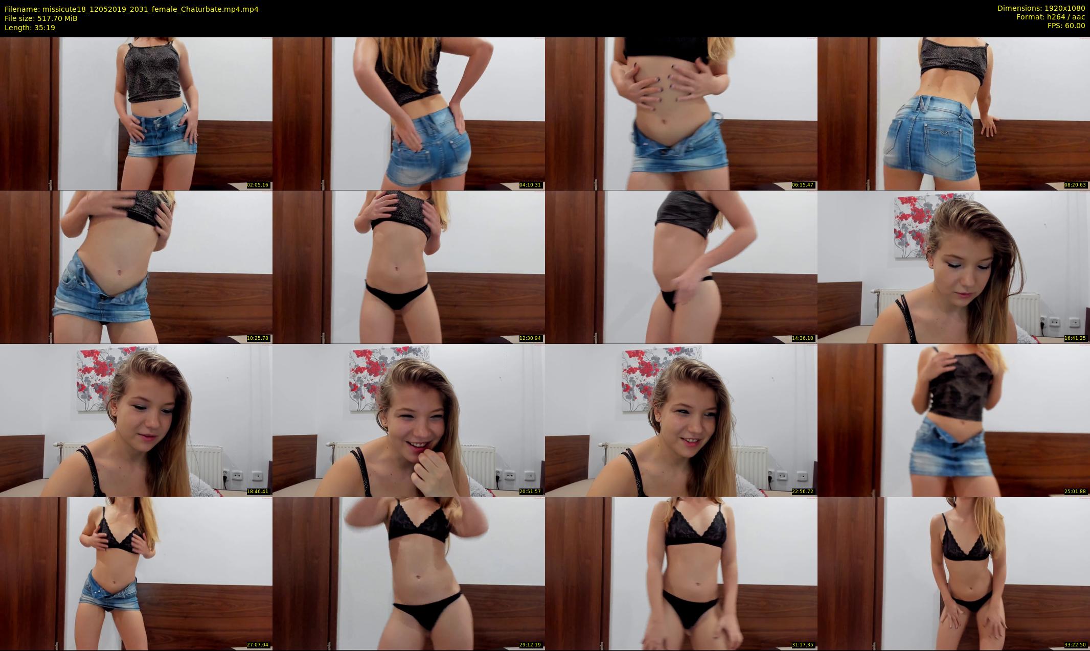 missicute18 — 36 minute Chaturbate female cam show recording, 1080p, May 12, 2019
