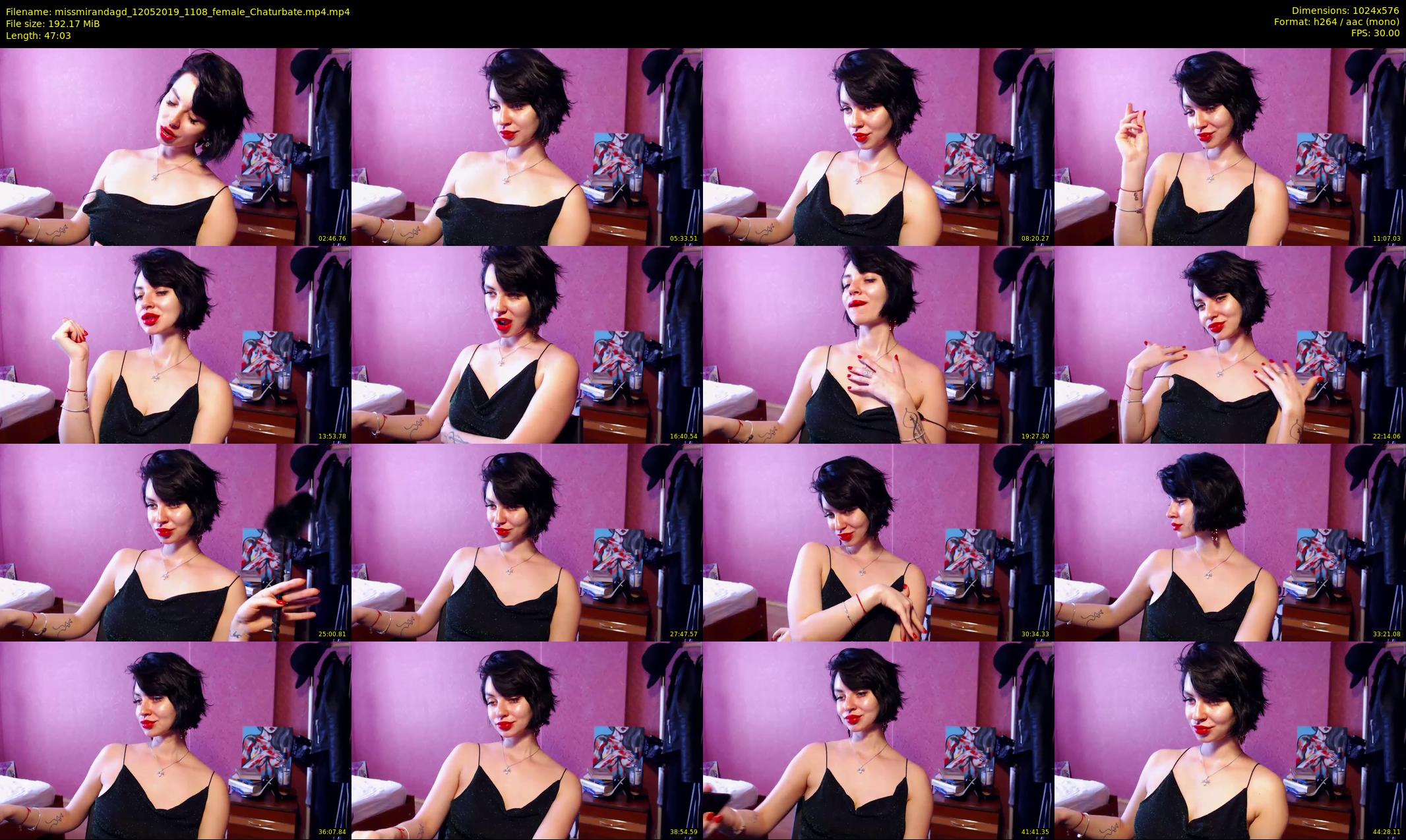 missmirandagd — 48 minute Chaturbate female cam show recording, 480p, May 12, 2019