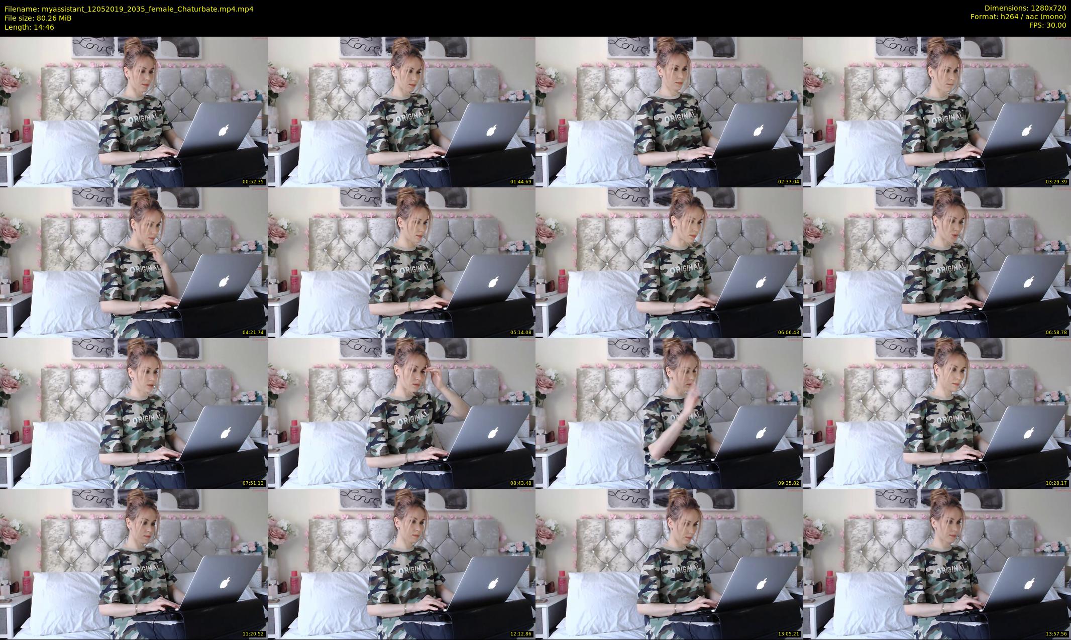 myassistant — 15 minute Chaturbate female cam show recording, 720p, May 12, 2019