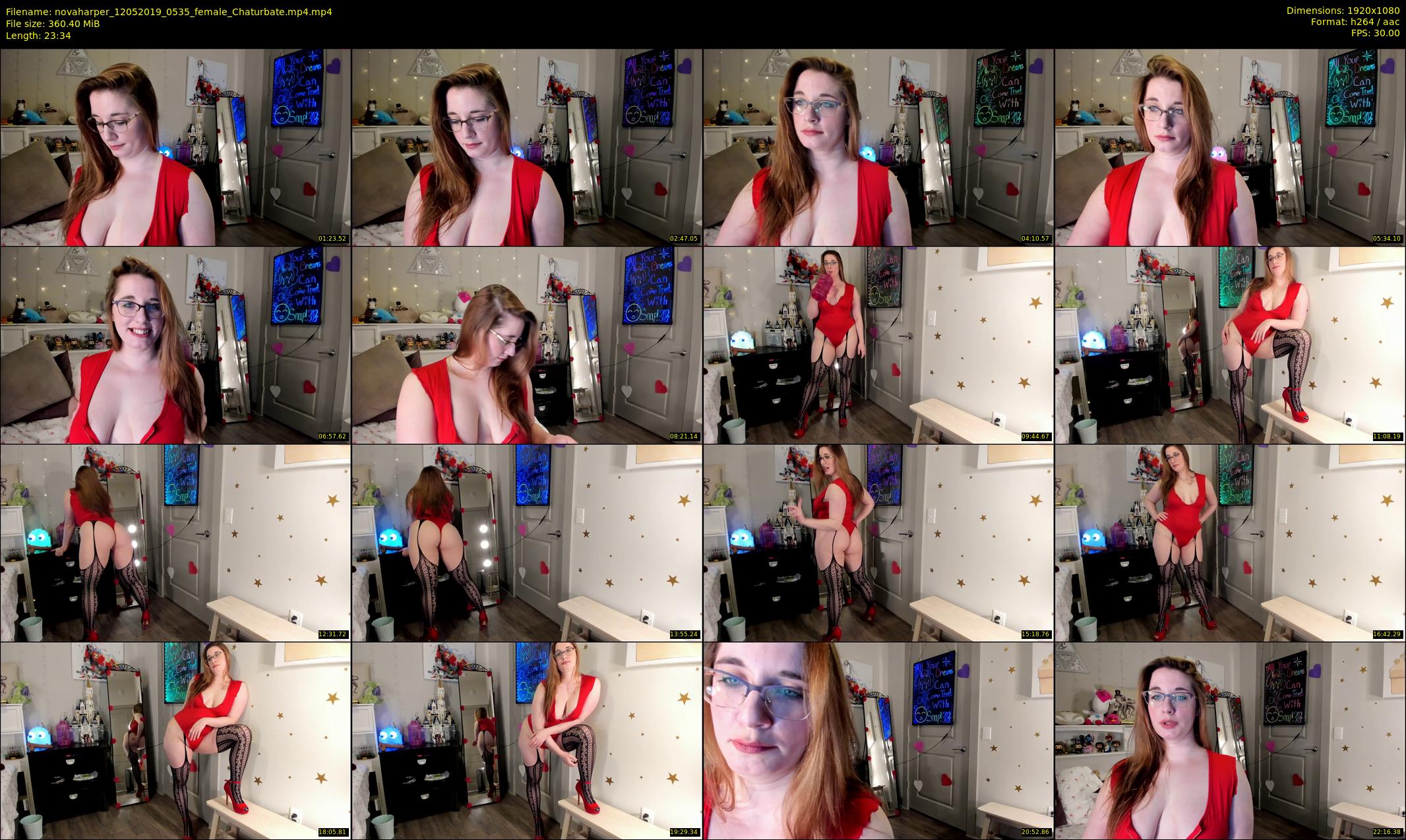 novaharper — 24 minute Chaturbate female cam show recording, 1080p, May 12, 2019