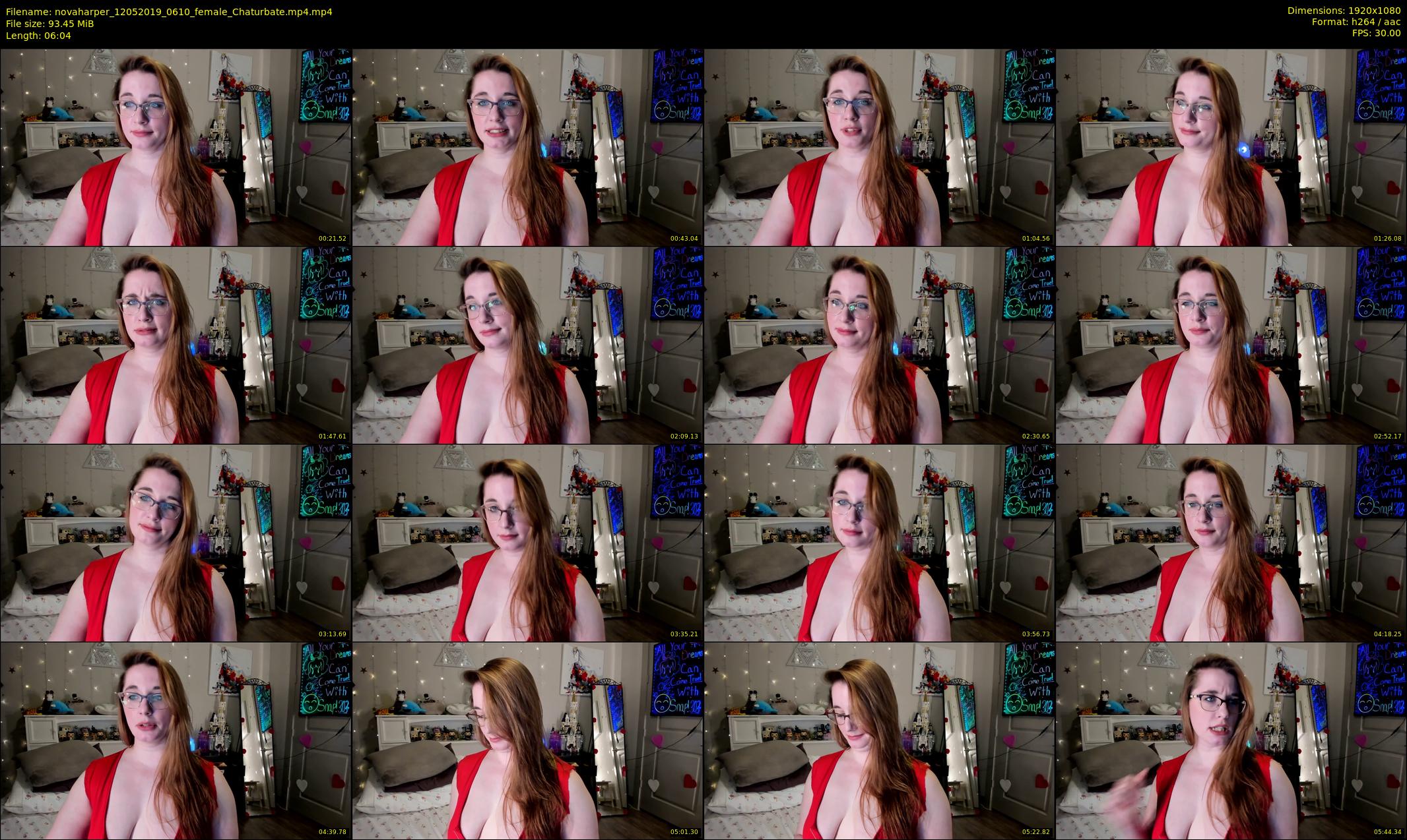 novaharper — 7 minute Chaturbate female cam show recording, 1080p, May 12, 2019
