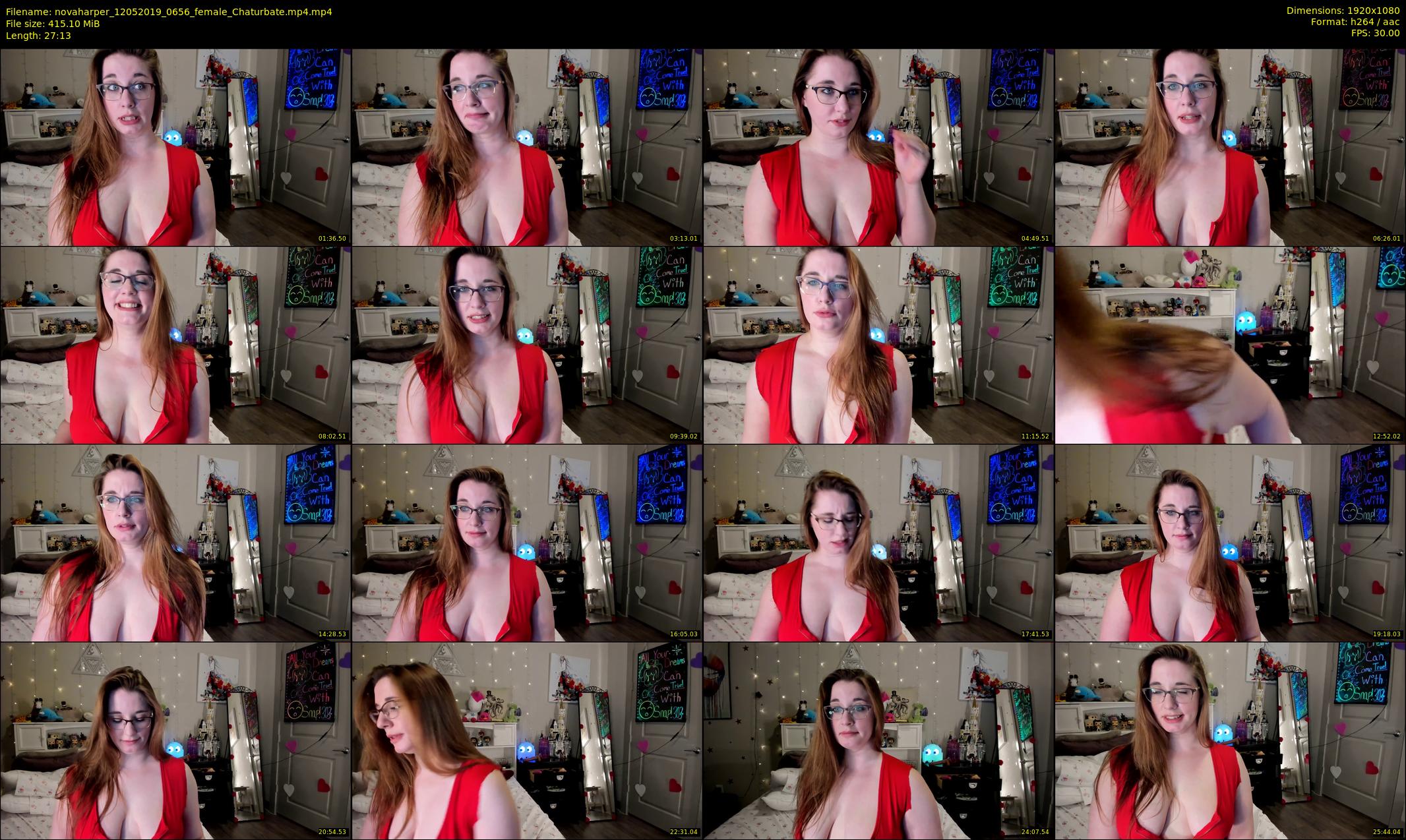 novaharper — 28 minute Chaturbate female cam show recording, 1080p, May 12, 2019