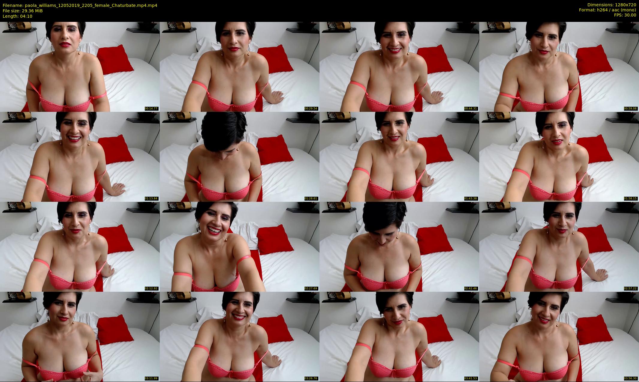 paola_williams — 5 minute Chaturbate female cam show recording, 720p, May 12, 2019