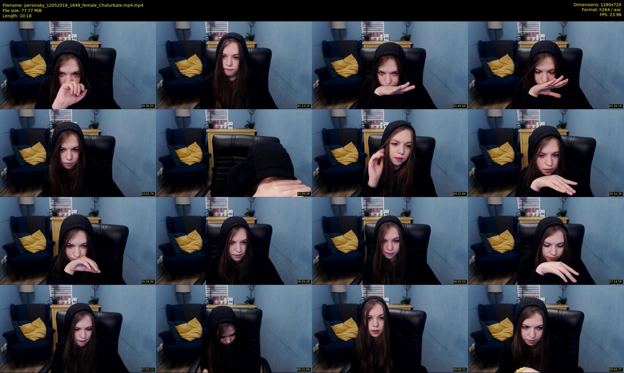 persinaky — 11 minute Chaturbate female cam show recording, 720p, May 12, 2019