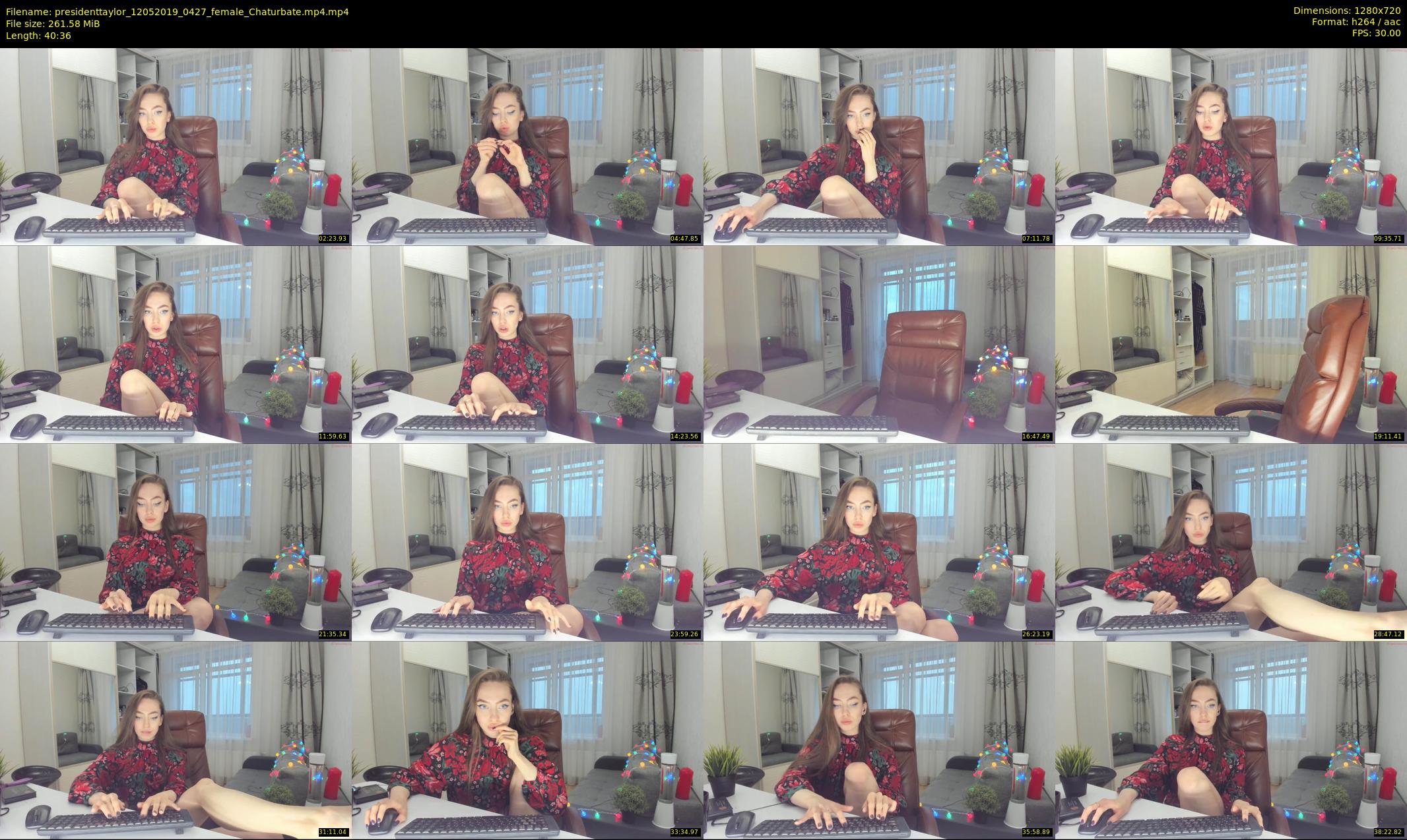 presidenttaylor — 41 minute Chaturbate female cam show recording, 720p, May 12, 2019