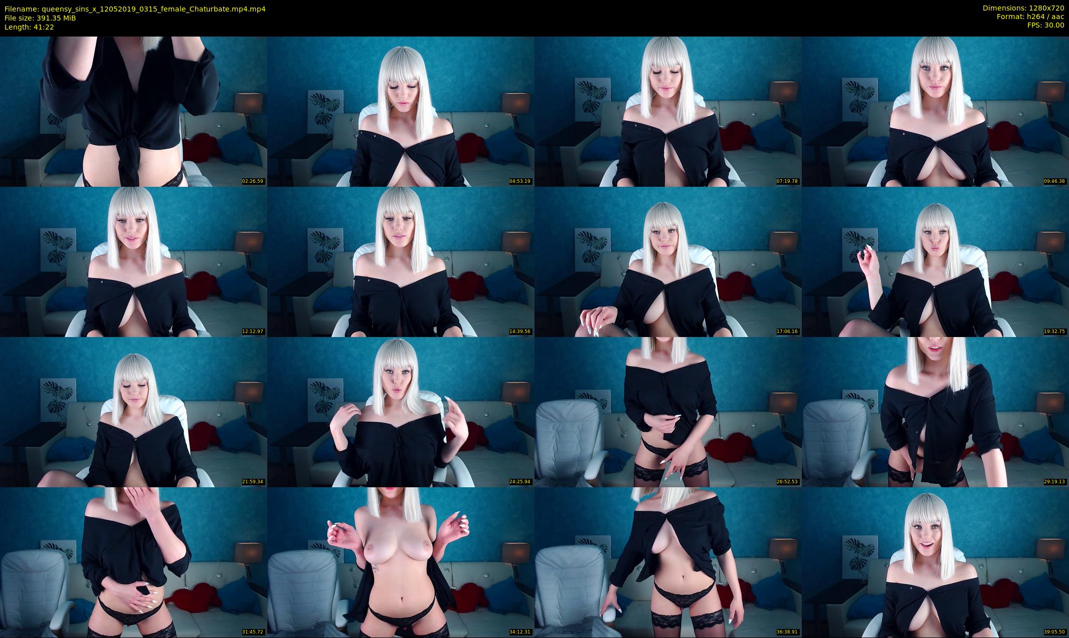queensy_sins_x — 42 minute Chaturbate female cam show recording, 720p, May 12, 2019