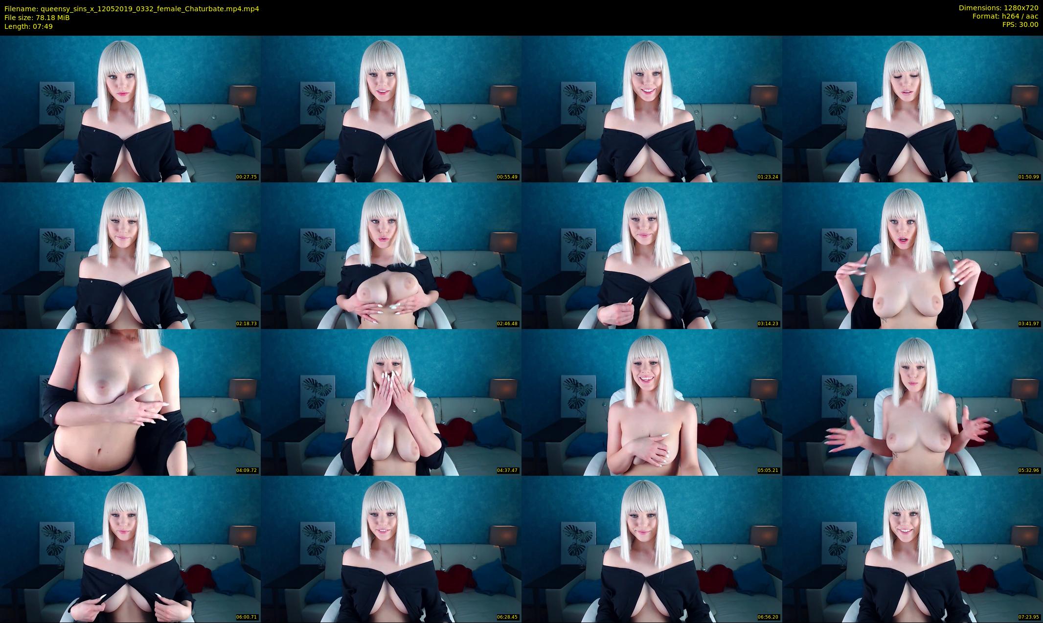 queensy_sins_x — 8 minute Chaturbate female cam show recording, 720p, May 12, 2019
