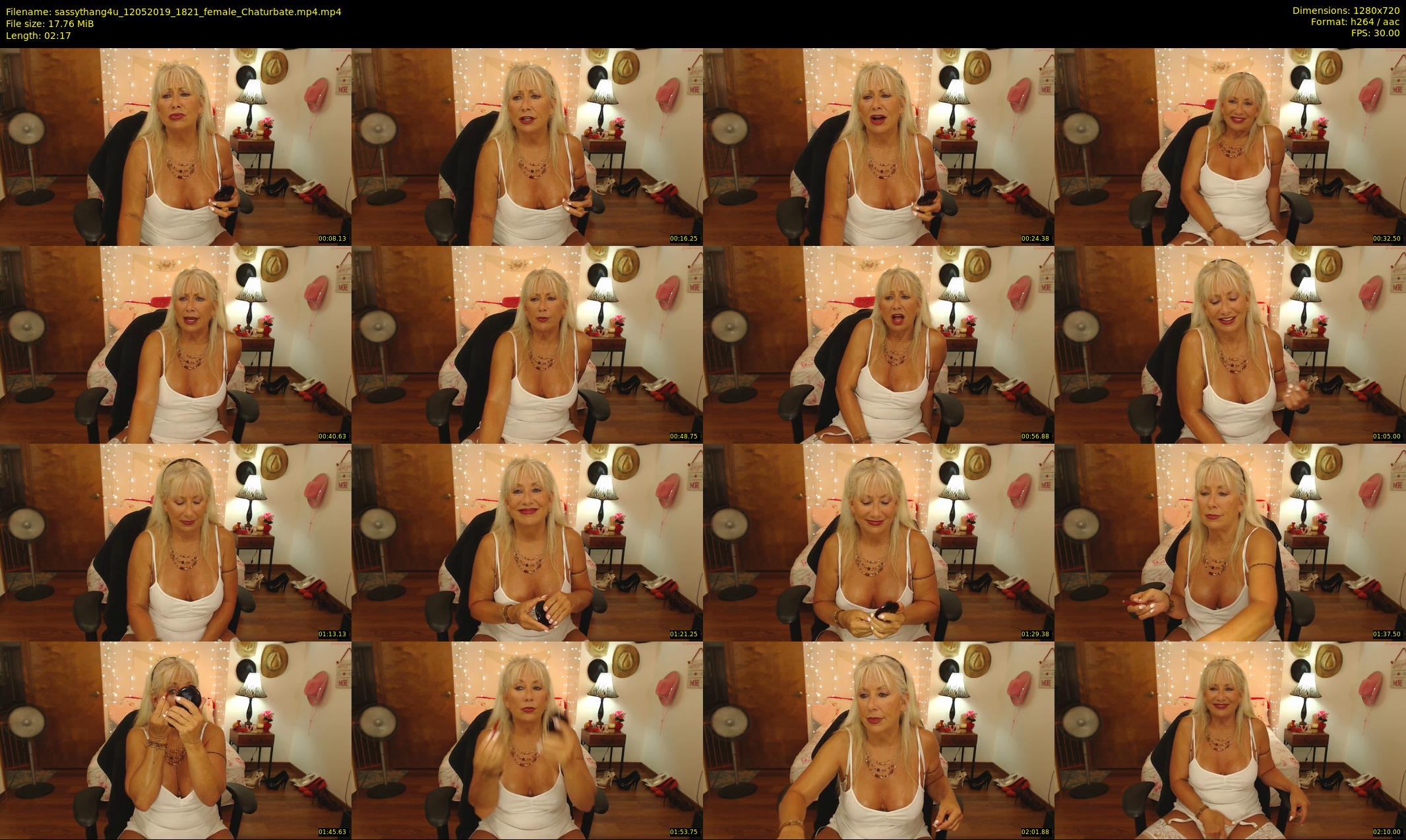 sassythang4u — 3 minute Chaturbate female cam show recording, 720p, May 12, 2019