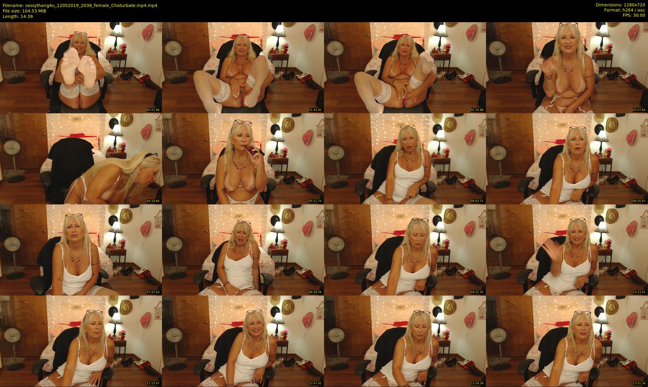 sassythang4u — 15 minute Chaturbate female cam show recording, 720p, May 12, 2019