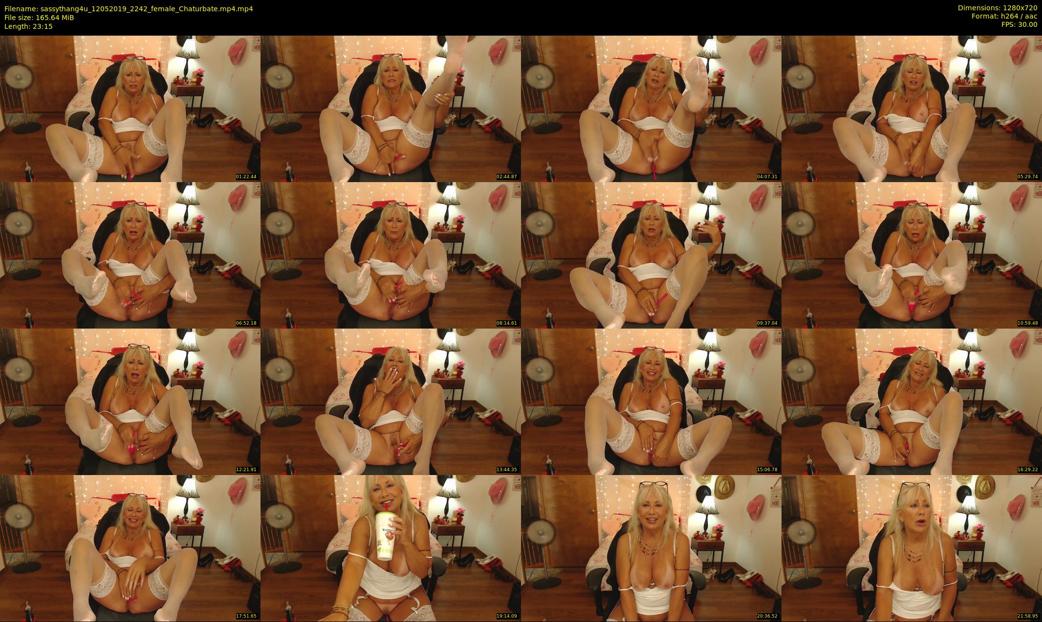 sassythang4u — 24 minute Chaturbate female cam show recording, 720p, May 12, 2019
