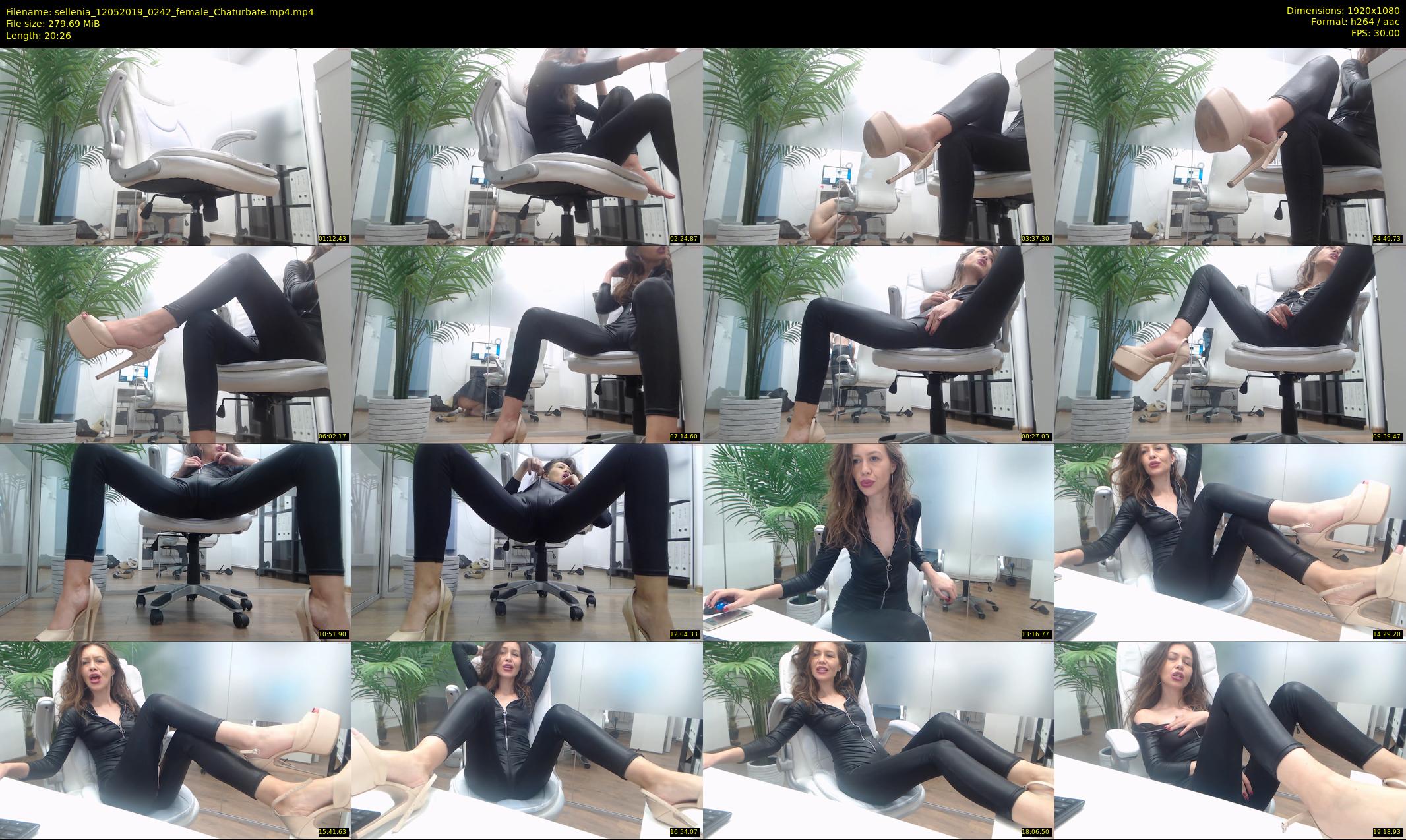 sellenia — 21 minute Chaturbate female cam show recording, 1080p, May 12, 2019