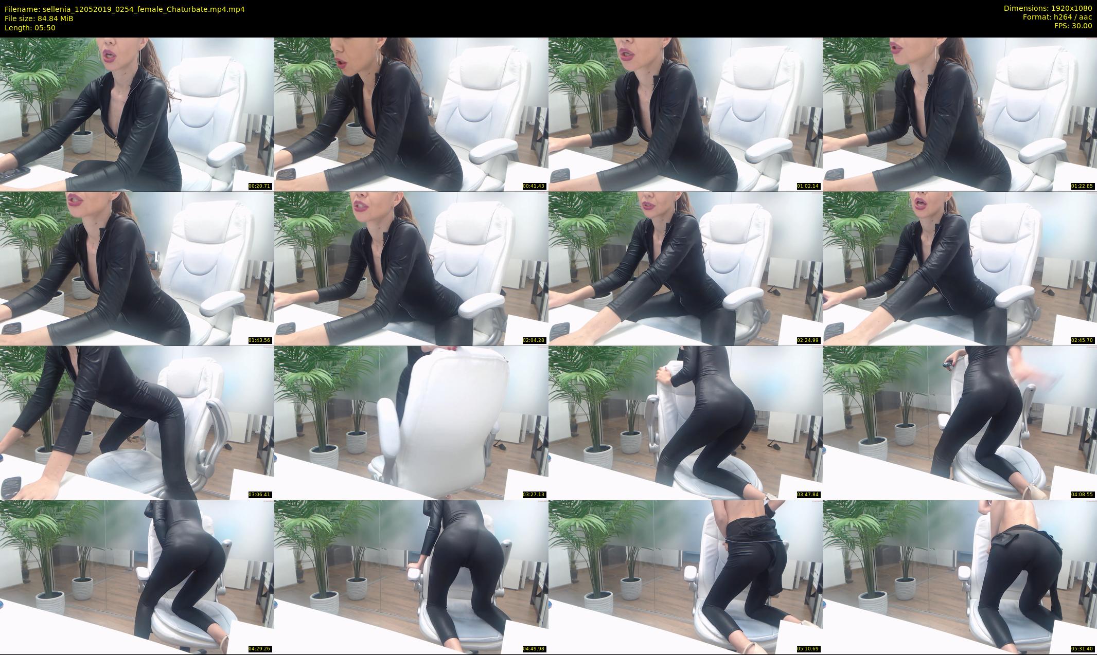 sellenia — 6 minute Chaturbate female cam show recording, 1080p, May 12, 2019