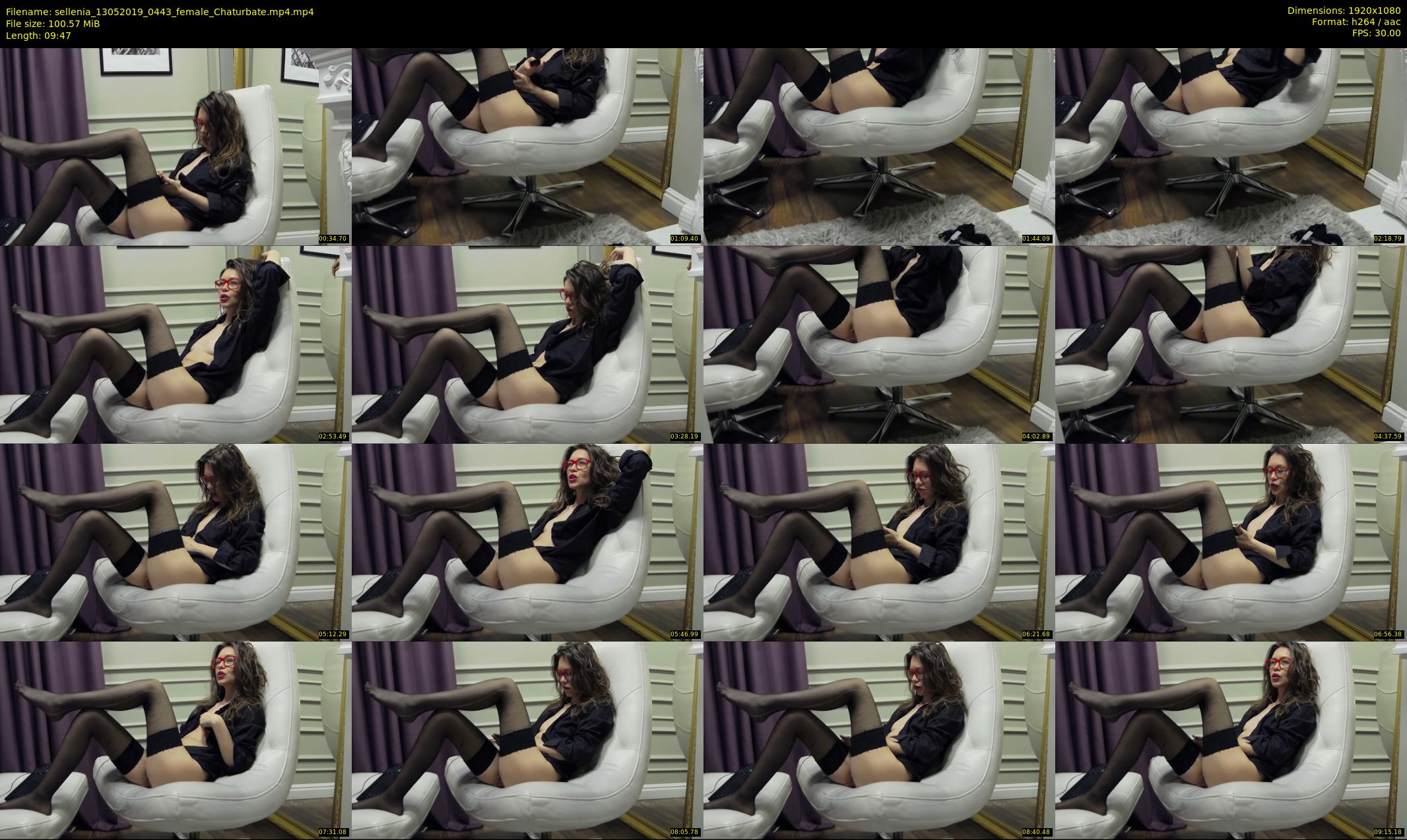 sellenia — 10 minute Chaturbate female cam show recording, 1080p, May 13, 2019