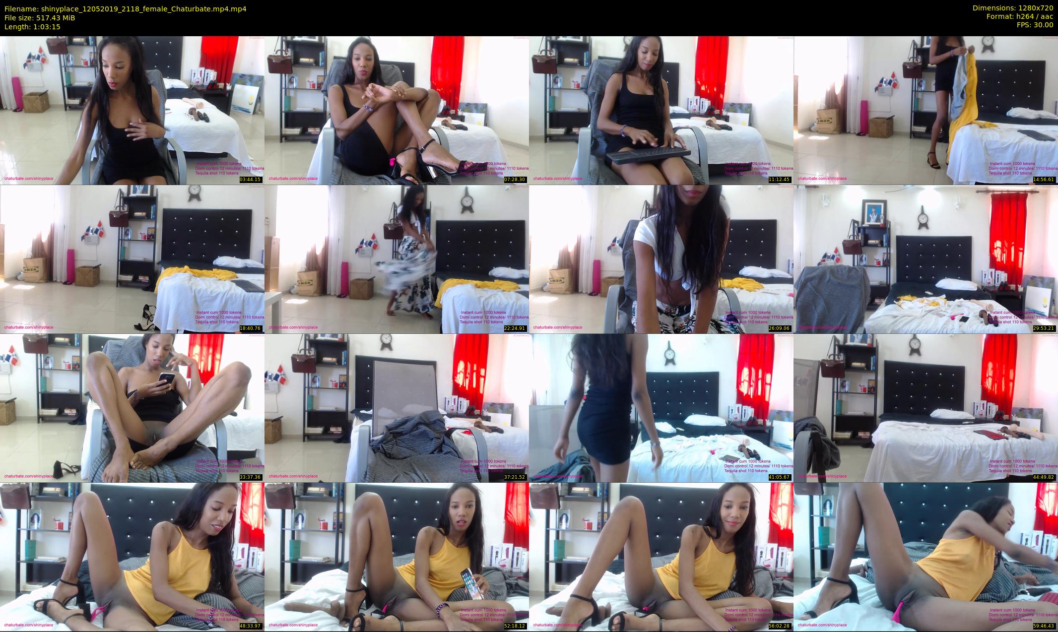 shinyplace — 64 minute Chaturbate couple cam show recording, 720p, May 12, 2019