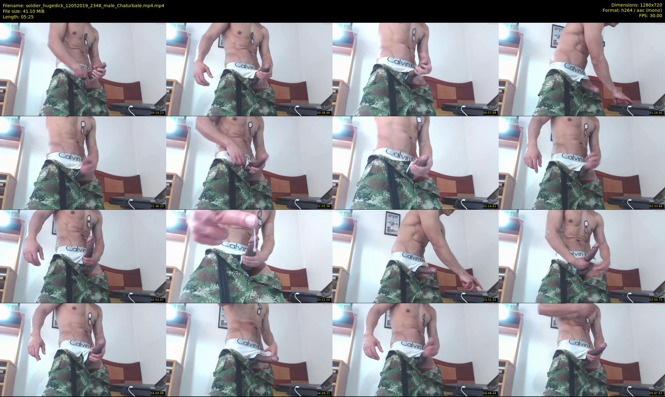 soldier_hugedick — 6 minute Chaturbate male cam show recording, 720p, May 12, 2019