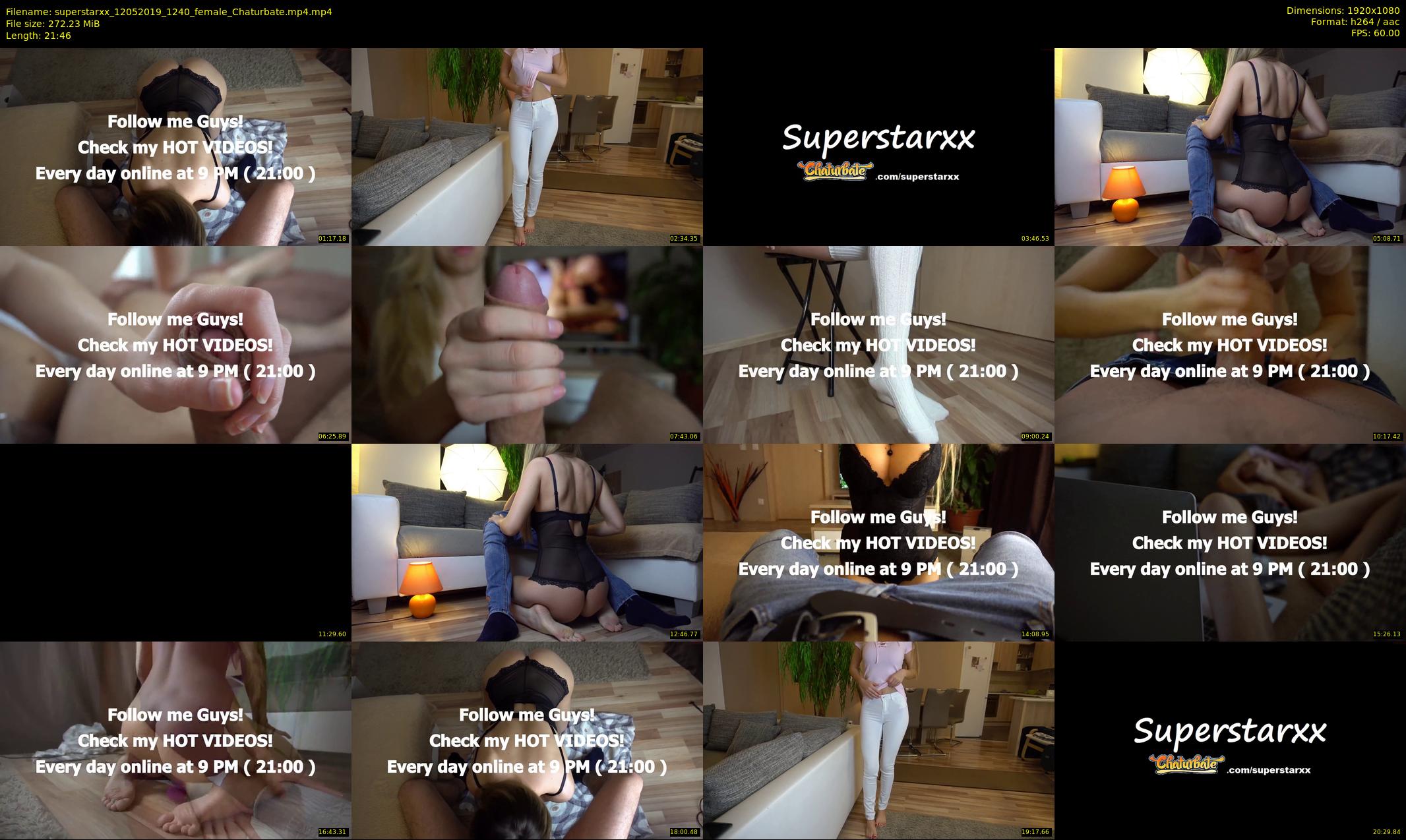 superstarxx — 22 minute Chaturbate female cam show recording, 1080p, May 12, 2019