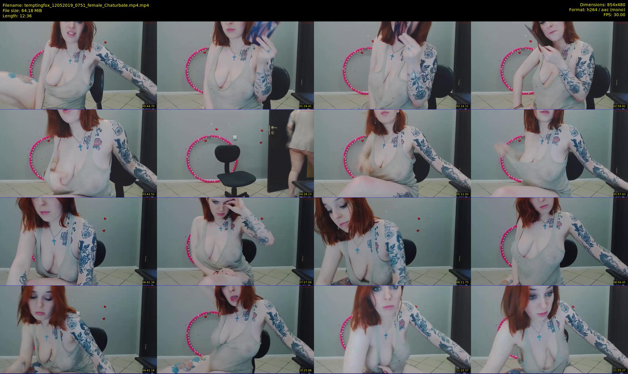 temptingfox — 13 minute Chaturbate female cam show recording, 480p, May 12, 2019