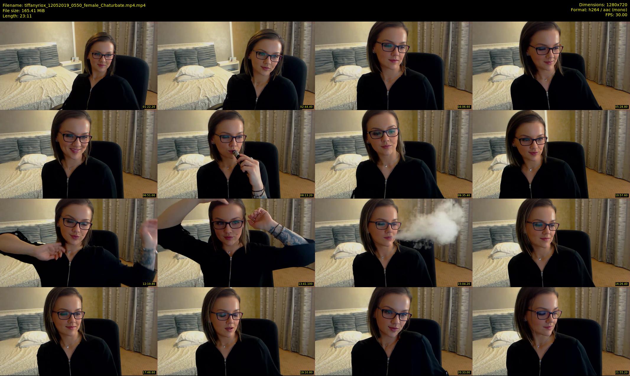 tiffanyriox — 24 minute Chaturbate female cam show recording, 720p, May 12, 2019