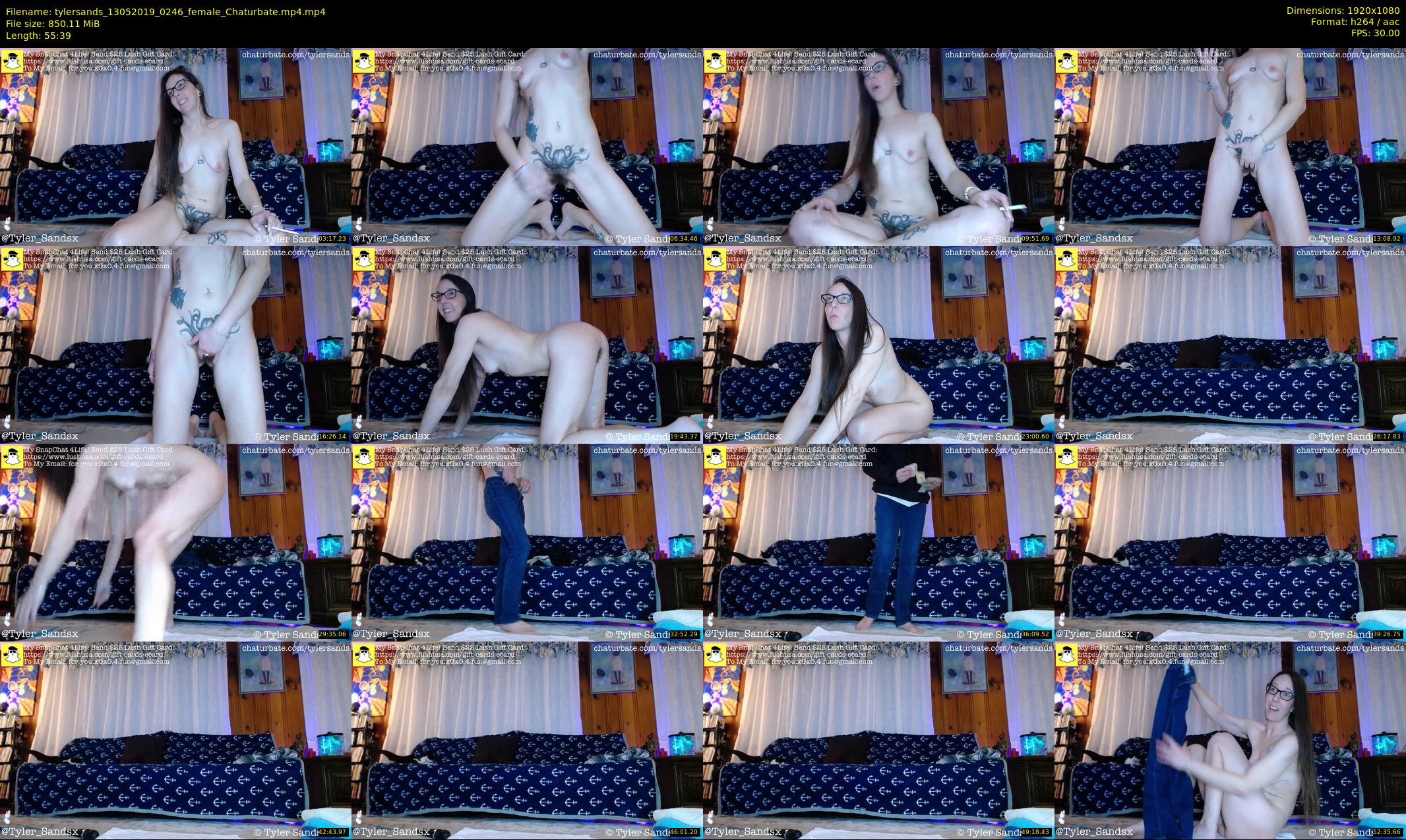 tylersands — 56 minute Chaturbate female cam show recording, 1080p, May 13, 2019