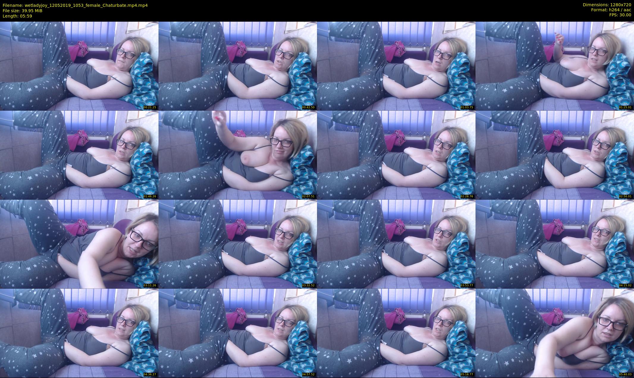 wetladyjoy — 6 minute Chaturbate female cam show recording, 720p, May 12, 2019