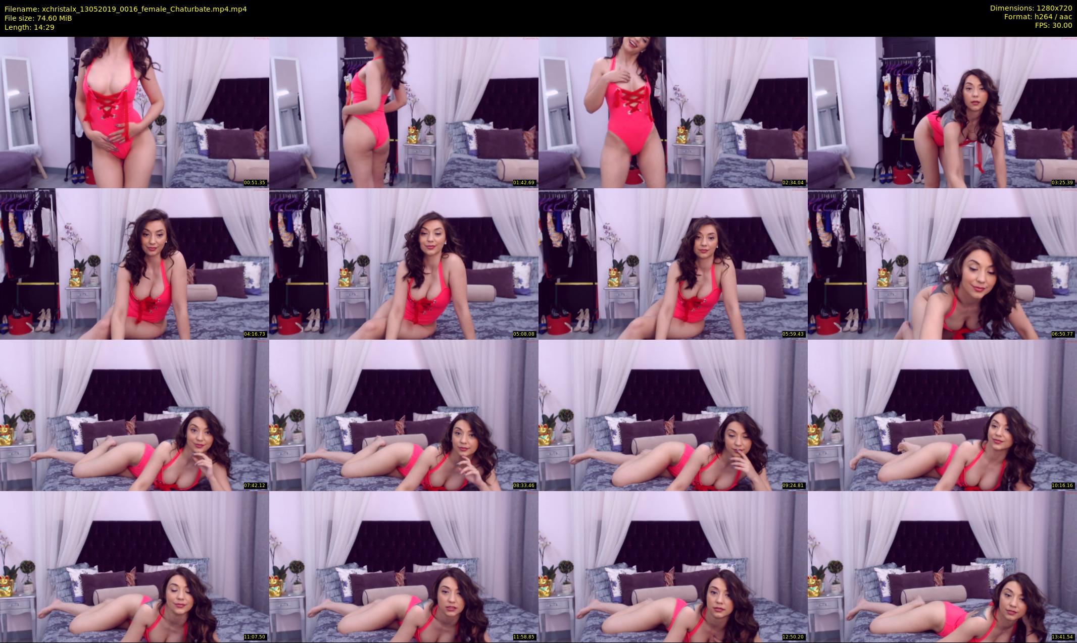 xchristalx — 15 minute Chaturbate female cam show recording, 720p, May 13, 2019