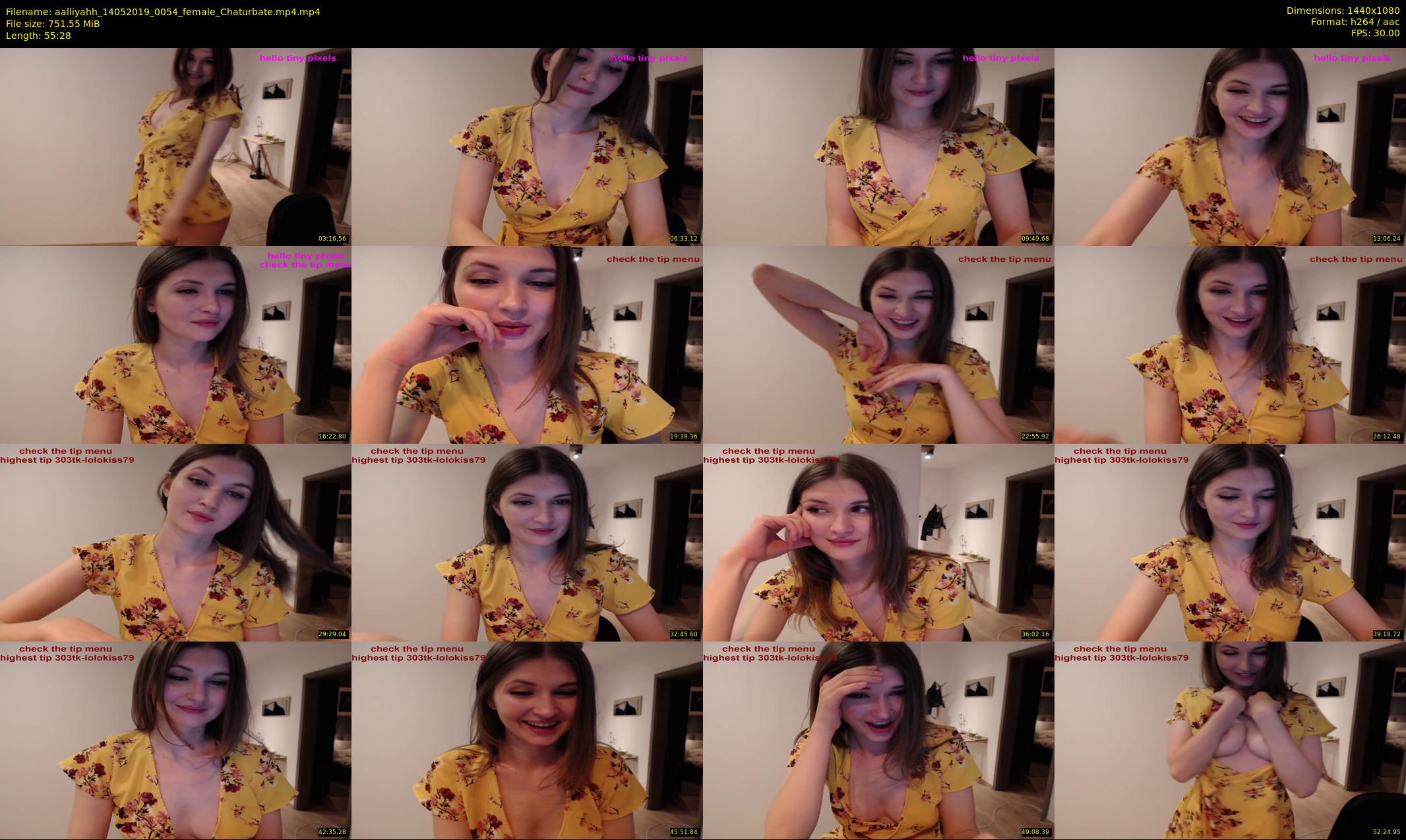 aalliyahh — 56 minute Chaturbate female cam show recording, 1080p, May 14, 2019