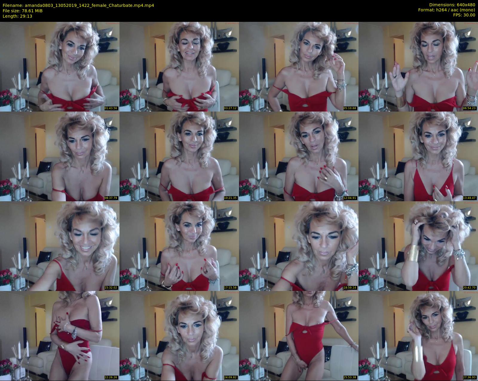 amanda0803 — 30 minute Chaturbate female cam show recording, 480p, May 13, 2019