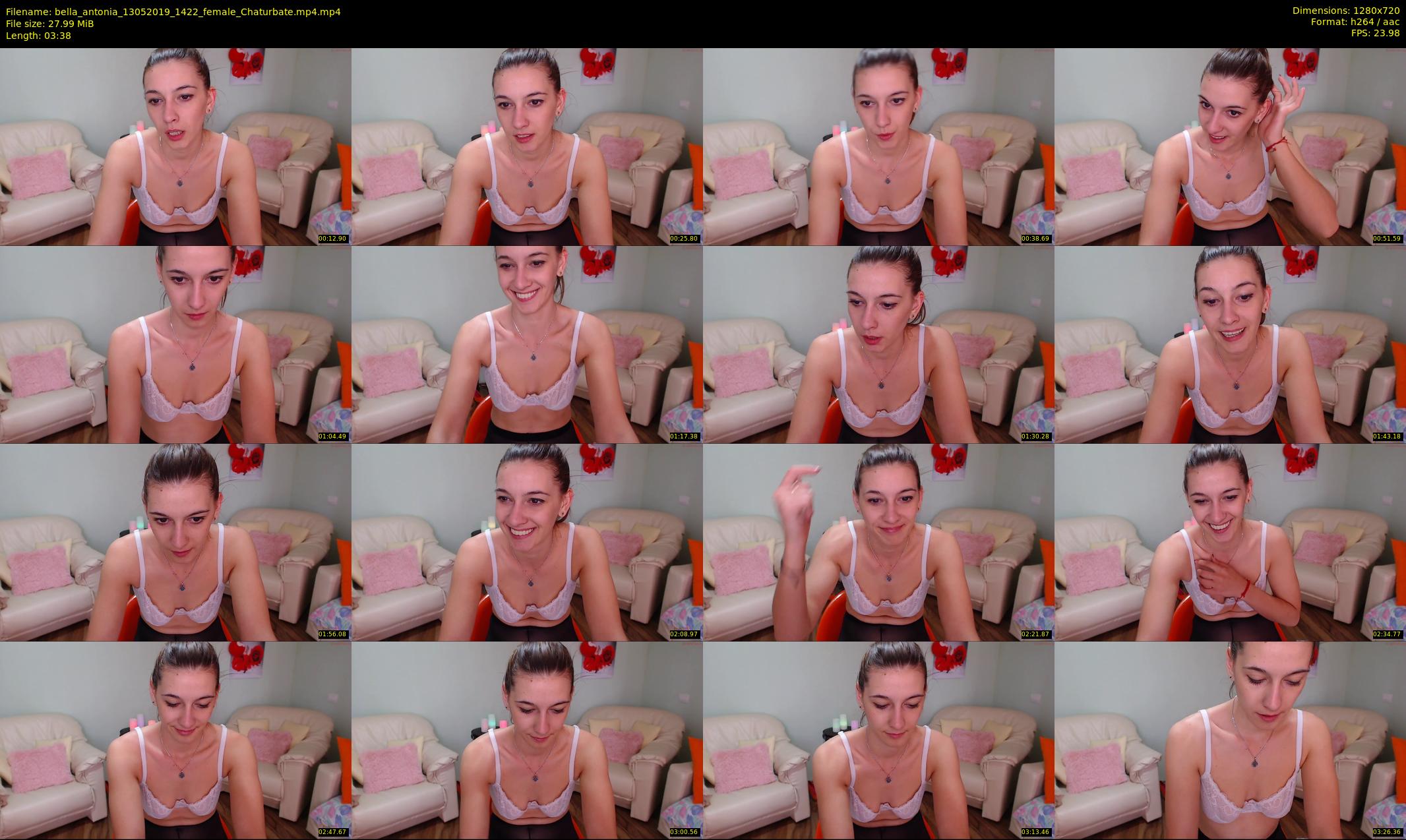 bella_antonia — 4 minute Chaturbate female cam show recording, 720p, May 13, 2019