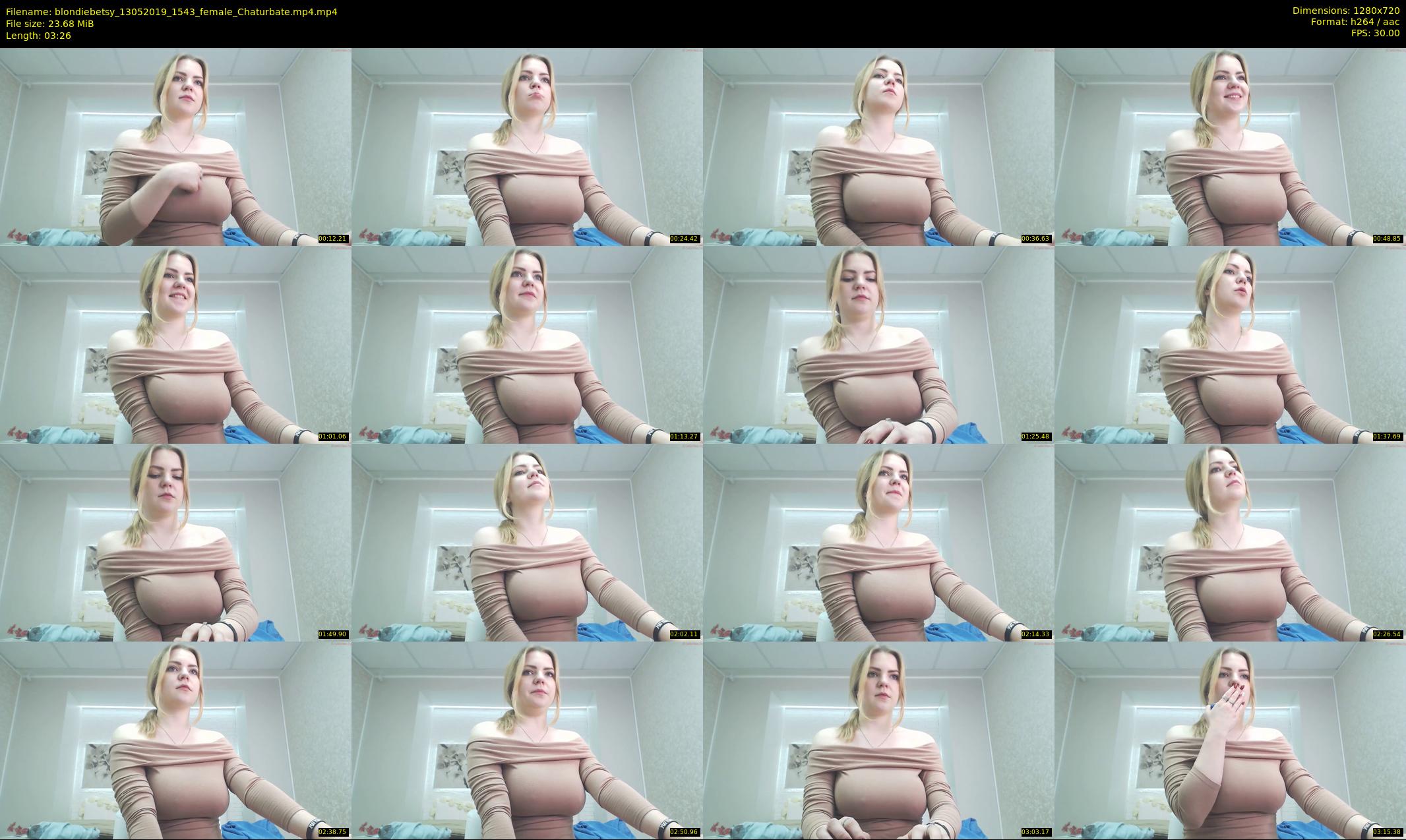 blondiebetsy — 4 minute Chaturbate female cam show recording, 720p, May 13, 2019