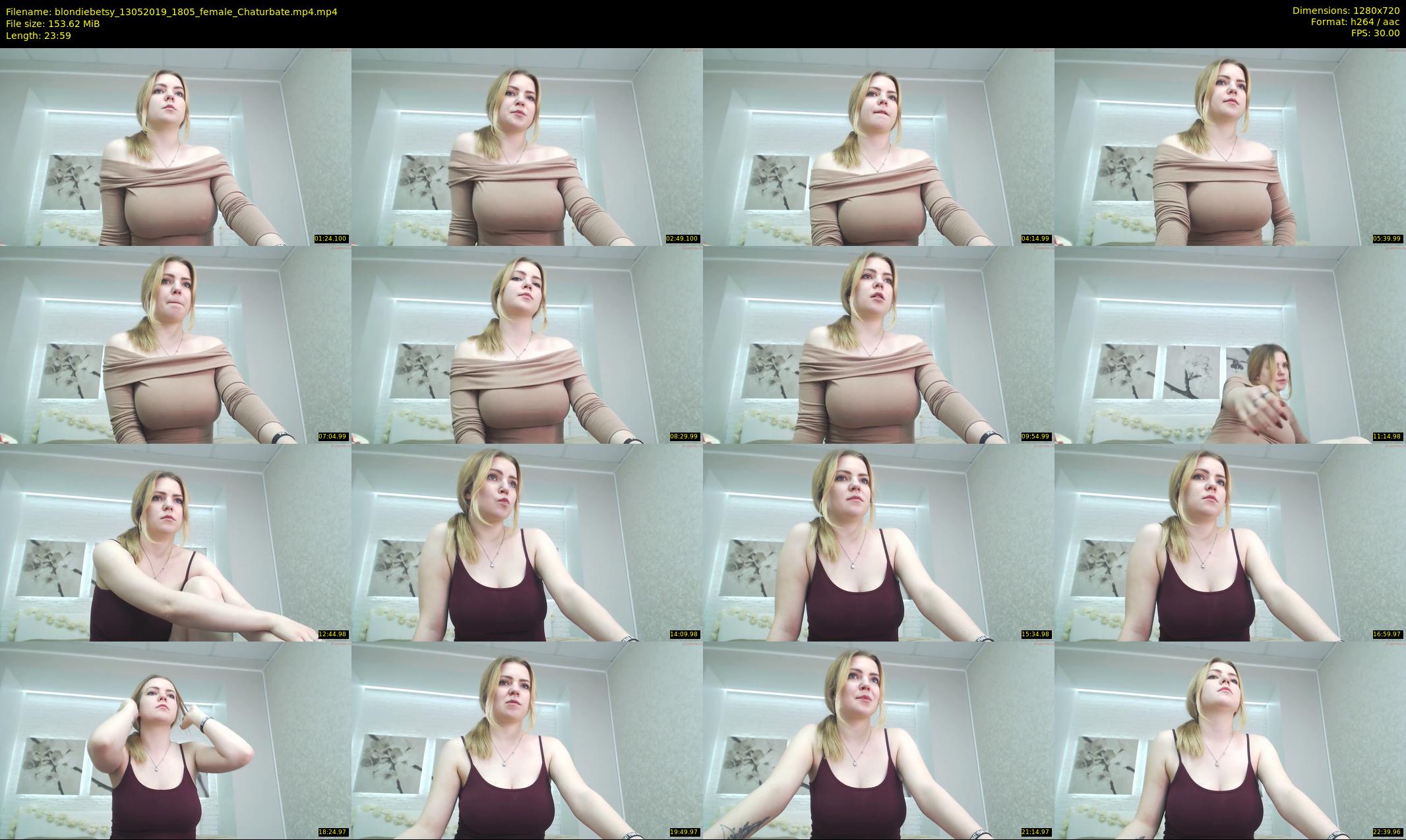 blondiebetsy — 24 minute Chaturbate female cam show recording, 720p, May 13, 2019