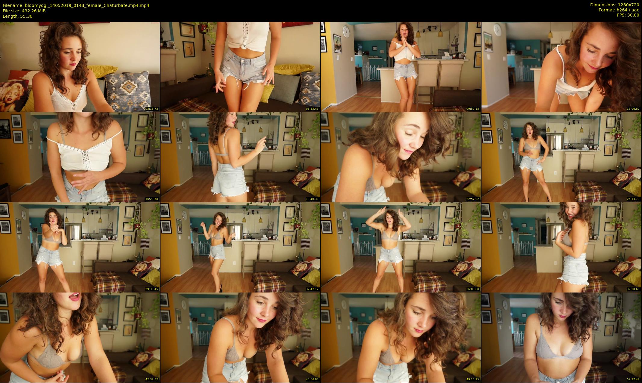 bloomyogi — 56 minute Chaturbate female cam show recording, 720p, May 14, 2019
