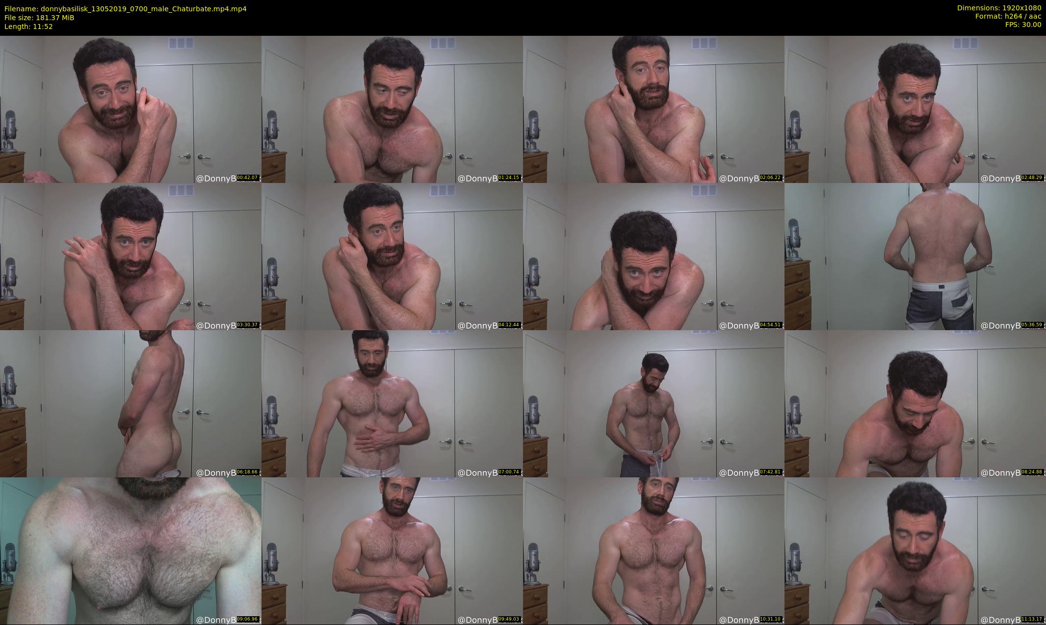 donnybasilisk — 12 minute Chaturbate male cam show recording, 1080p, May 13, 2019