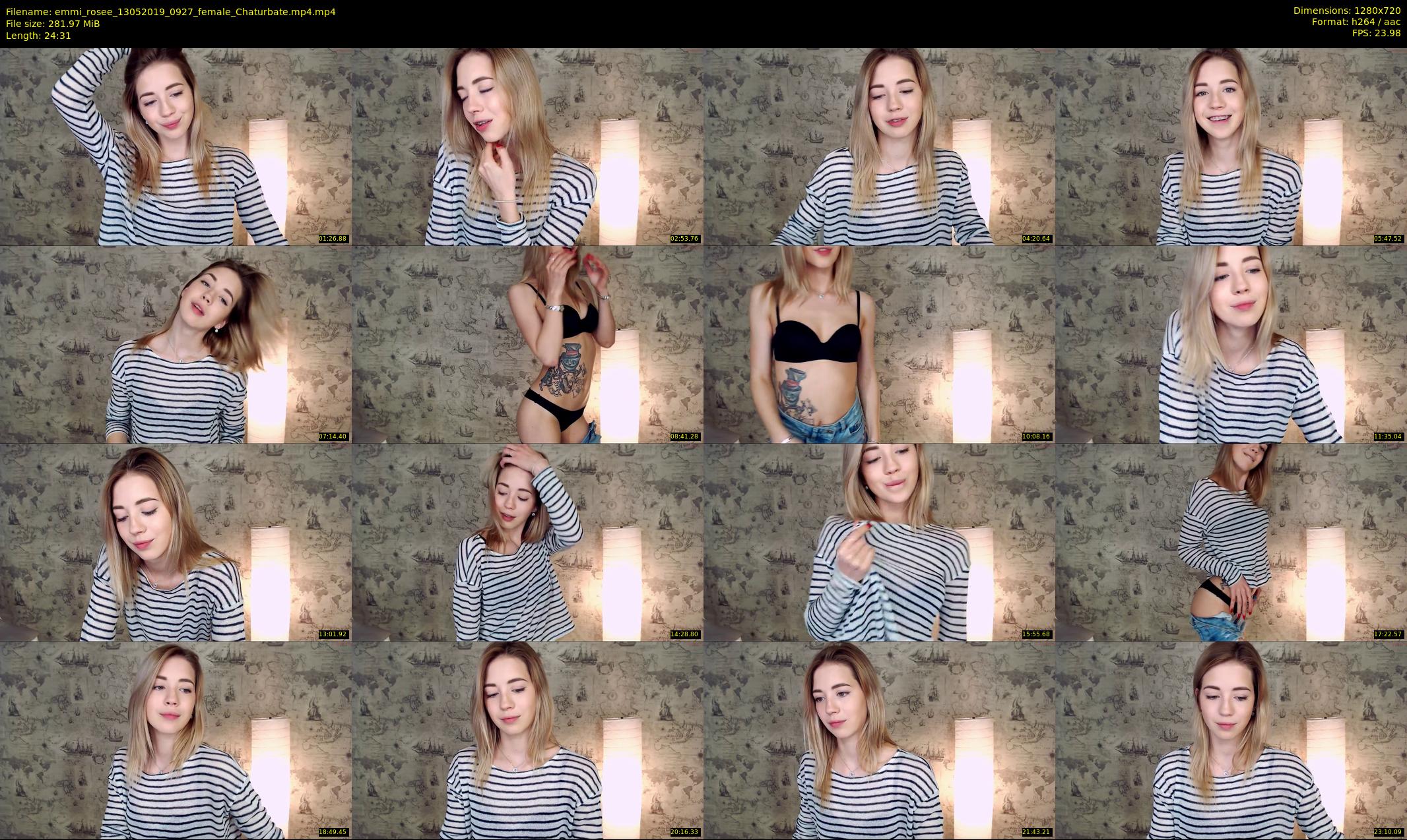 emmi_rosee — 25 minute Chaturbate female cam show recording, 720p, May 13, 2019